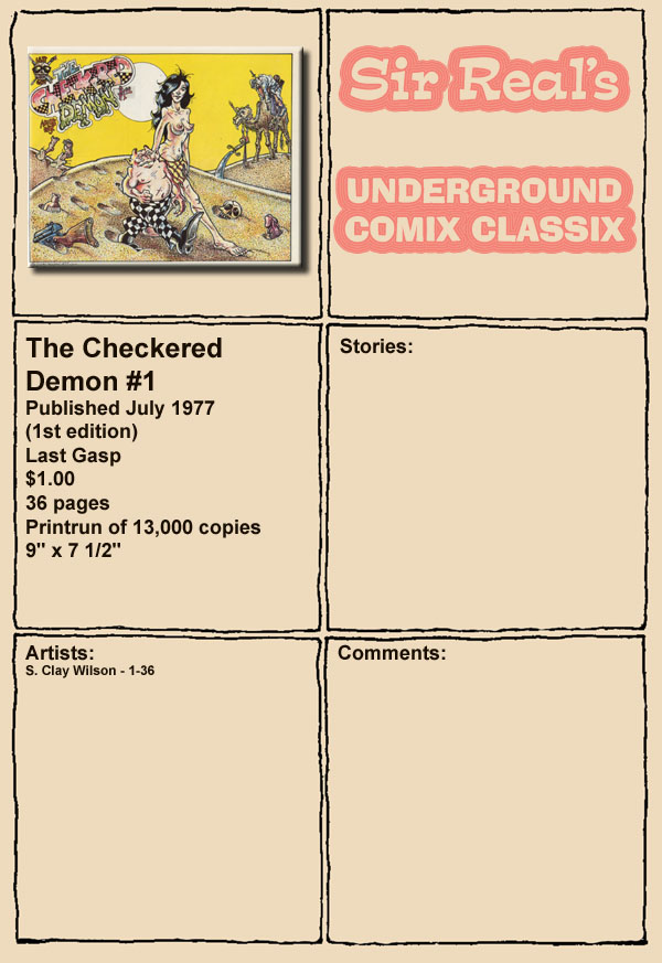 Read online The Checkered Demon comic -  Issue #1 - 1