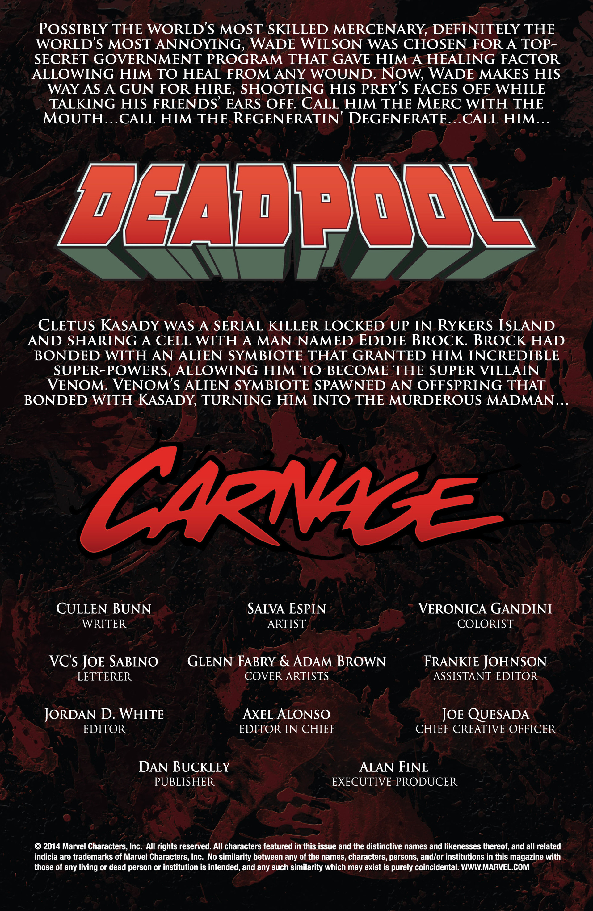 Read online Deadpool vs. Carnage comic -  Issue #1 - 2