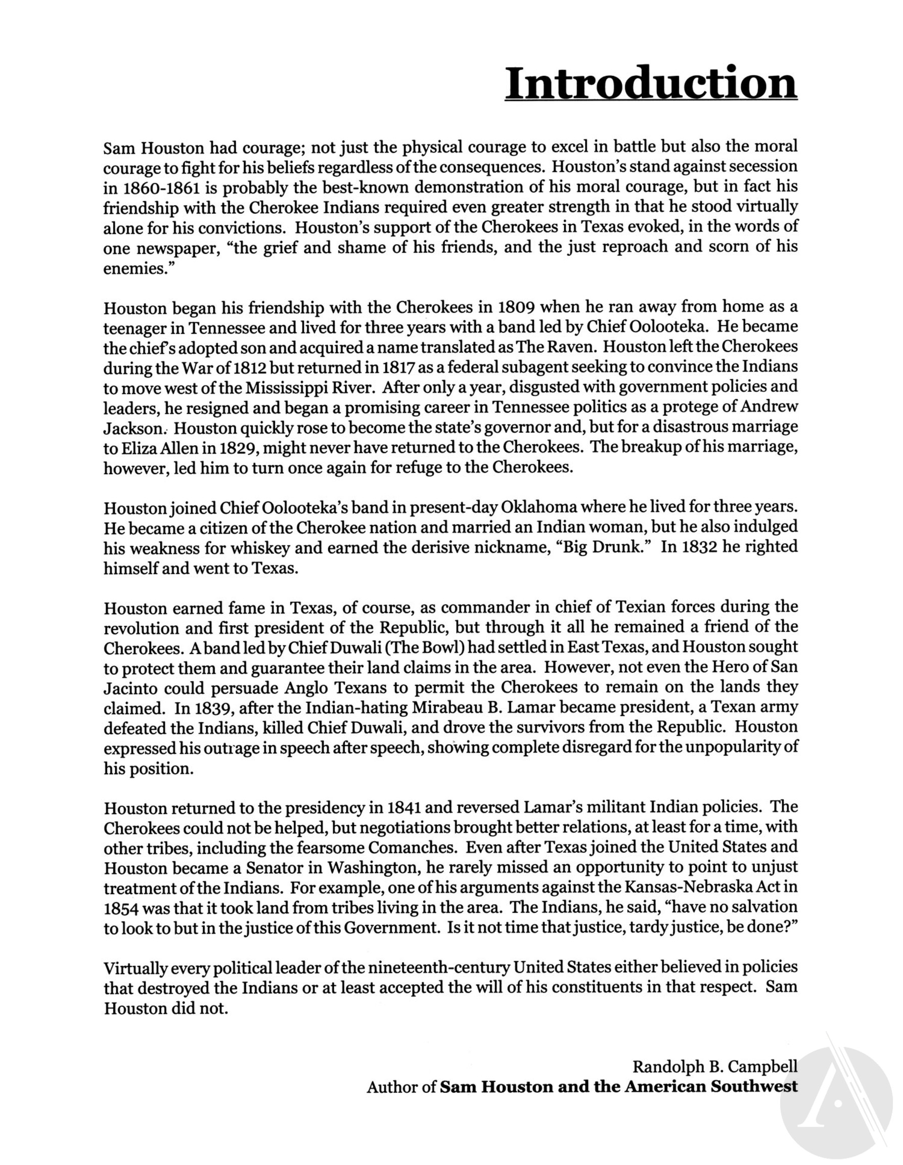 Read online Indian Lover: Sam Houston & the Cherokees comic -  Issue # TPB - 7