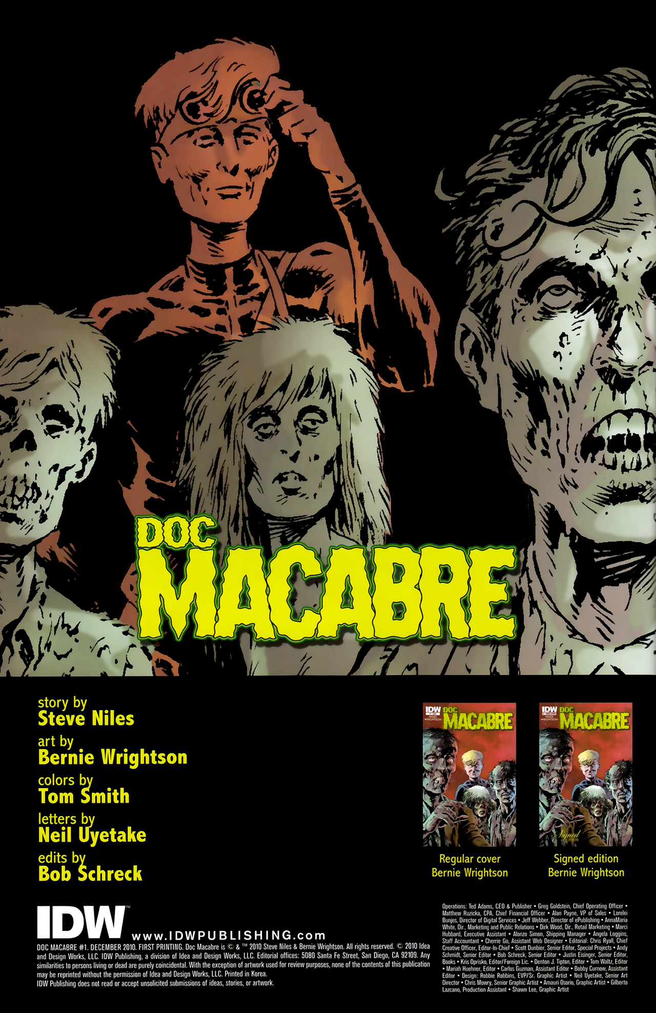 Read online Doc Macabre comic -  Issue #1 - 2