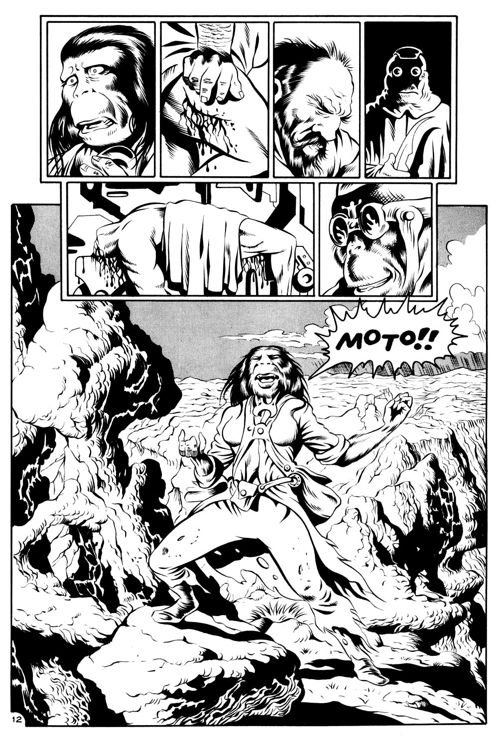 Read online Planet of the Apes (1990) comic -  Issue #9 - 14