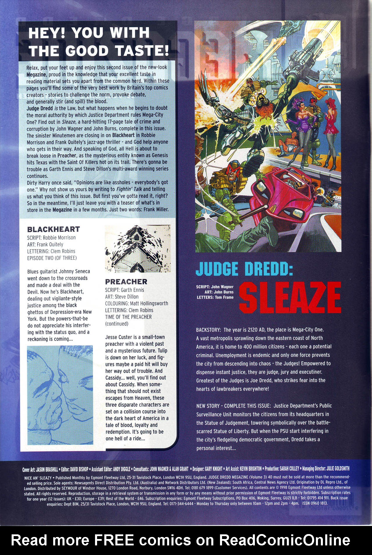 Read online Judge Dredd Megazine (vol. 3) comic -  Issue #40 - 2