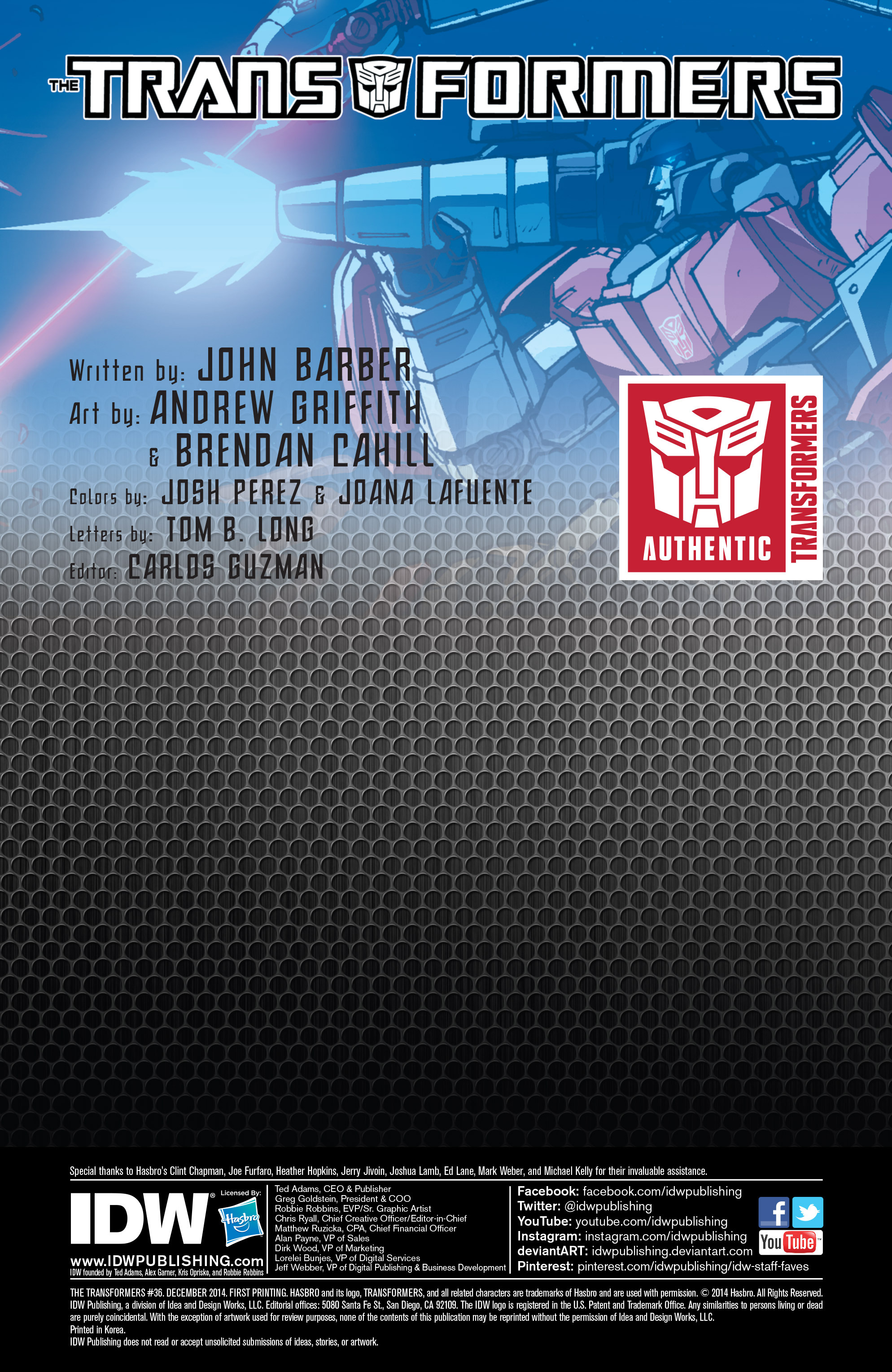Read online The Transformers (2014) comic -  Issue #36 - 2