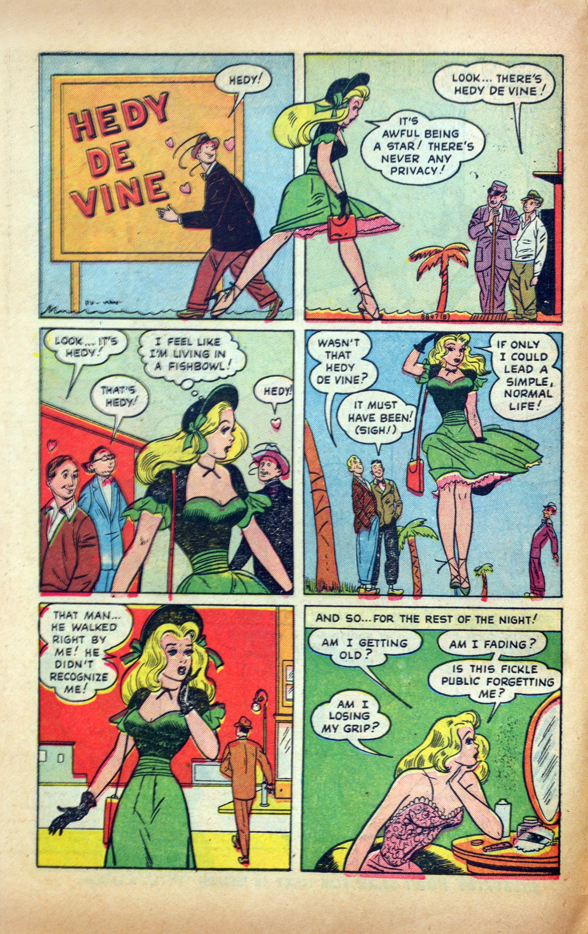 Read online Hedy Of Hollywood Comics comic -  Issue #44 - 10