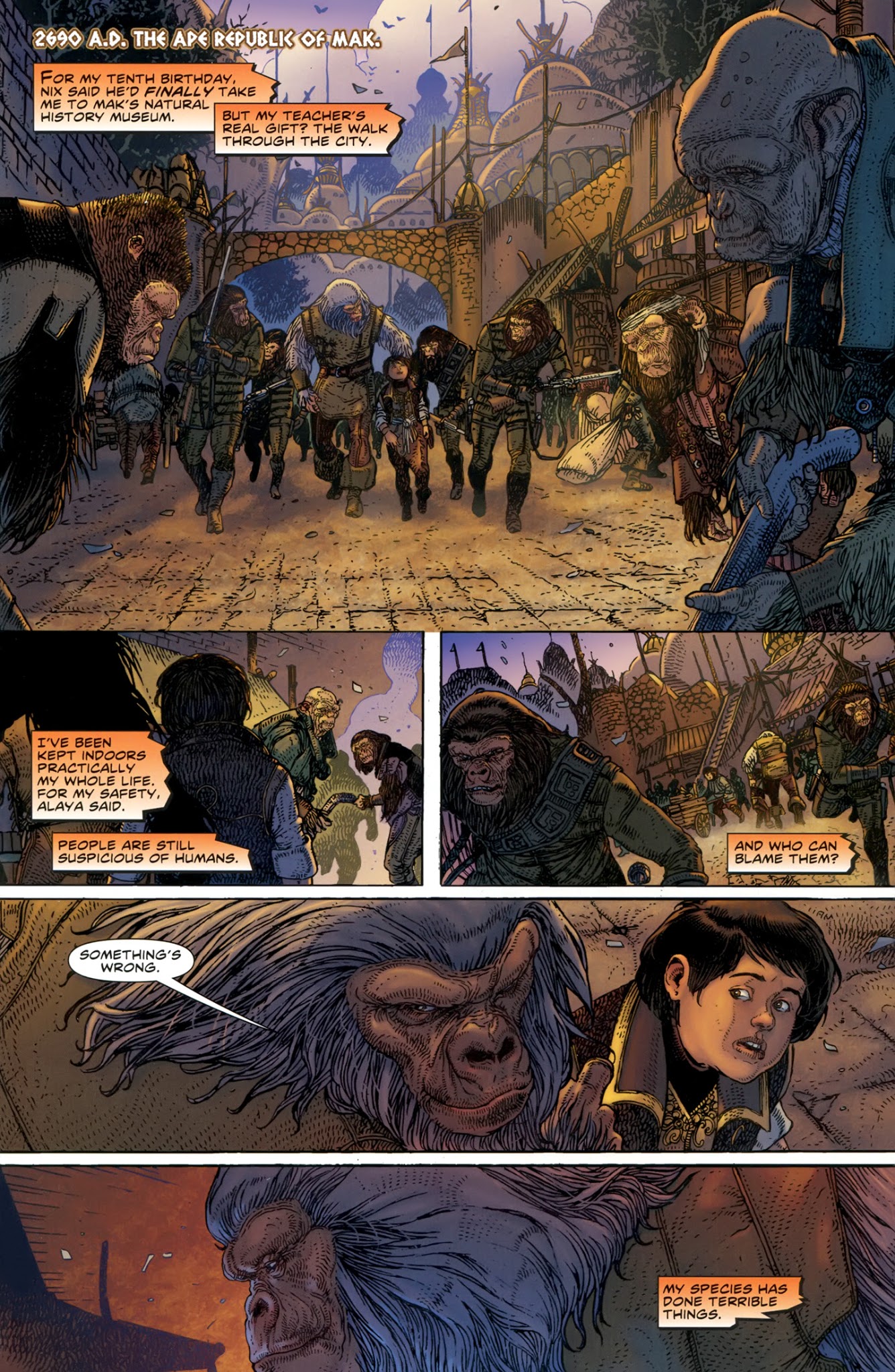 Read online Planet of the Apes (2011) comic -  Issue #13 - 4