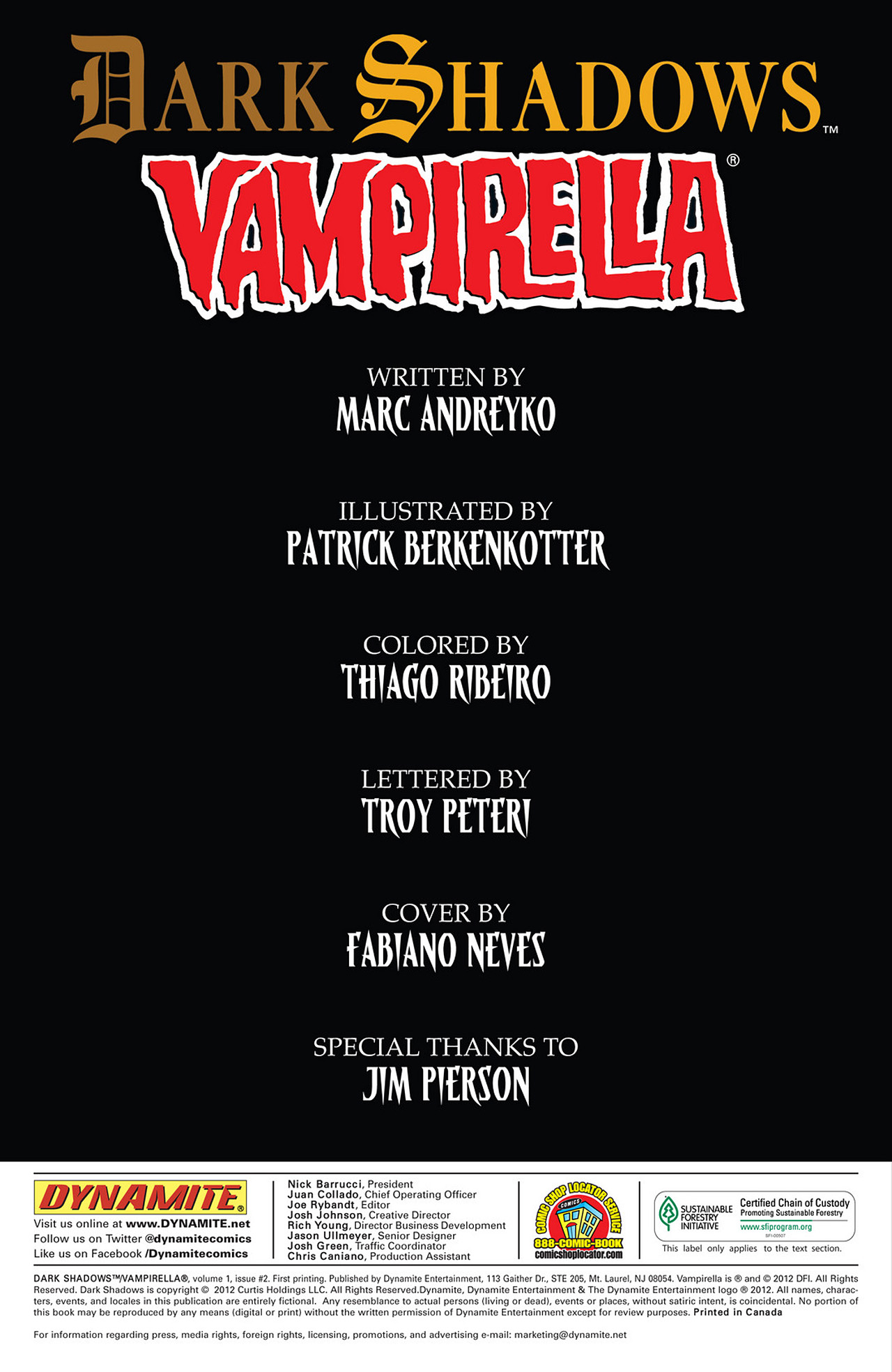 Read online Dark Shadows/Vampirella comic -  Issue #2 - 2