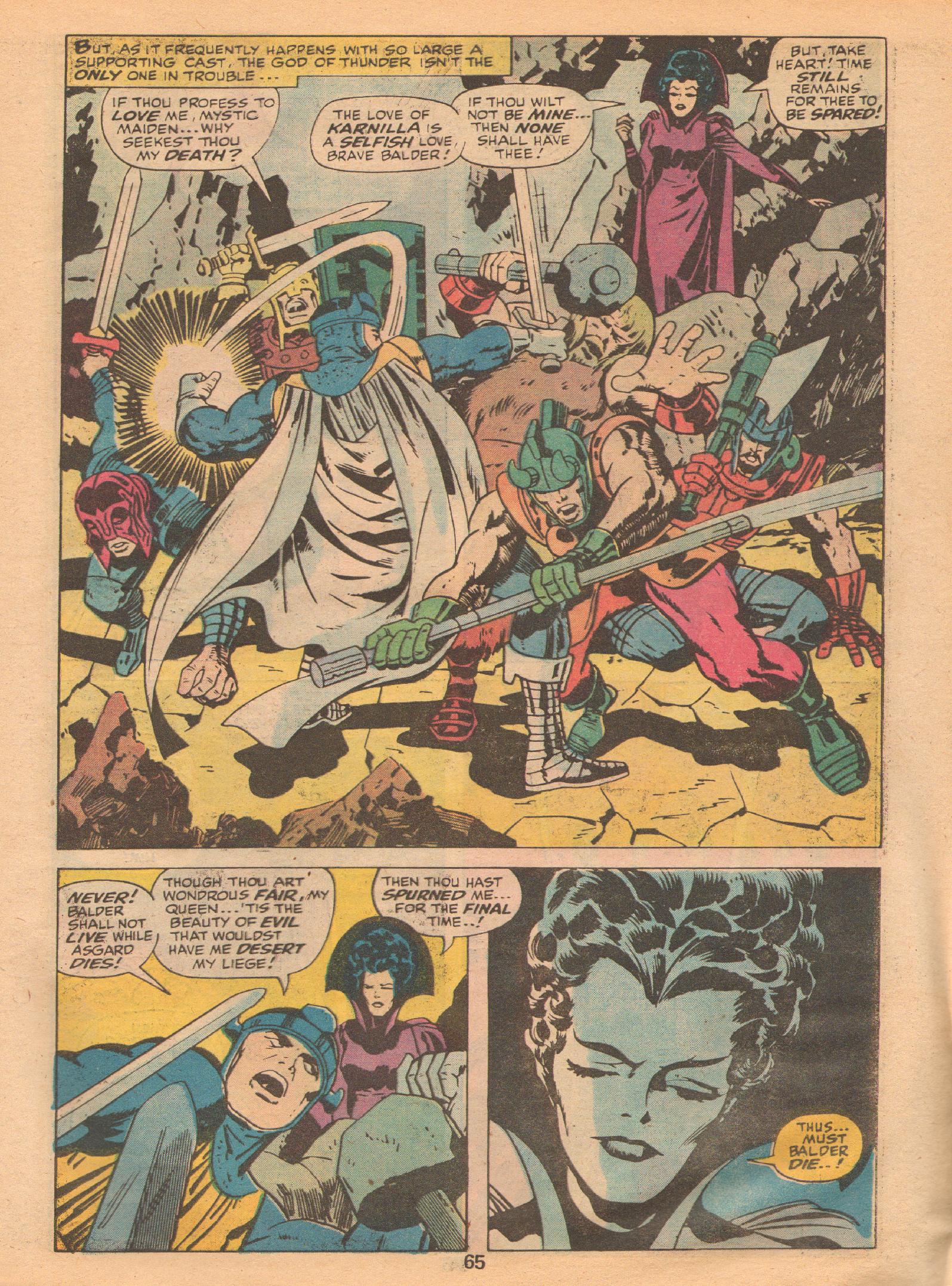 Read online Marvel Treasury Edition comic -  Issue #10 - 65