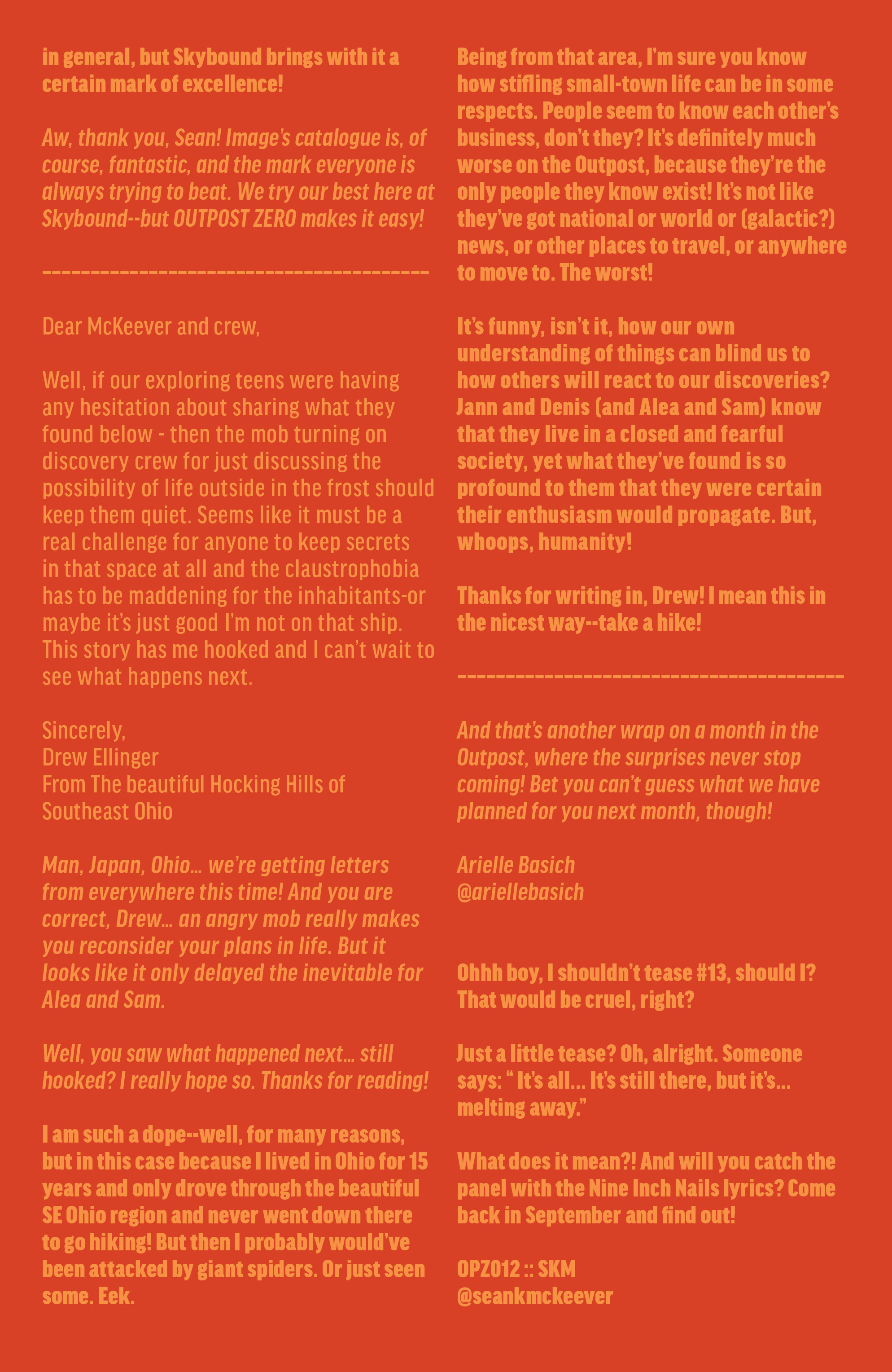 Read online Outpost Zero comic -  Issue #12 - 24