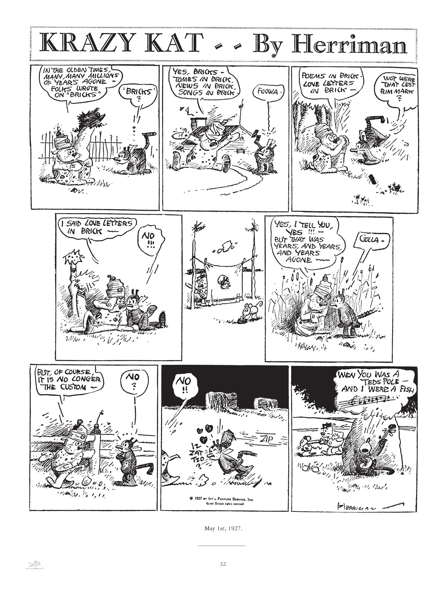 Read online Krazy & Ignatz comic -  Issue # TPB 5 - 32