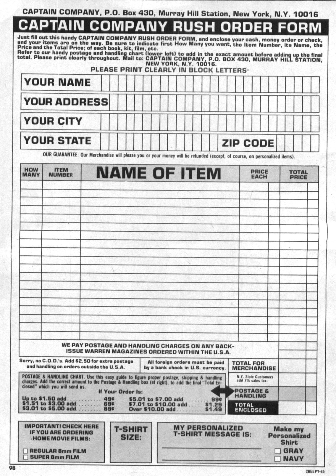 Read online Creepy (1964) comic -  Issue #65 - 98