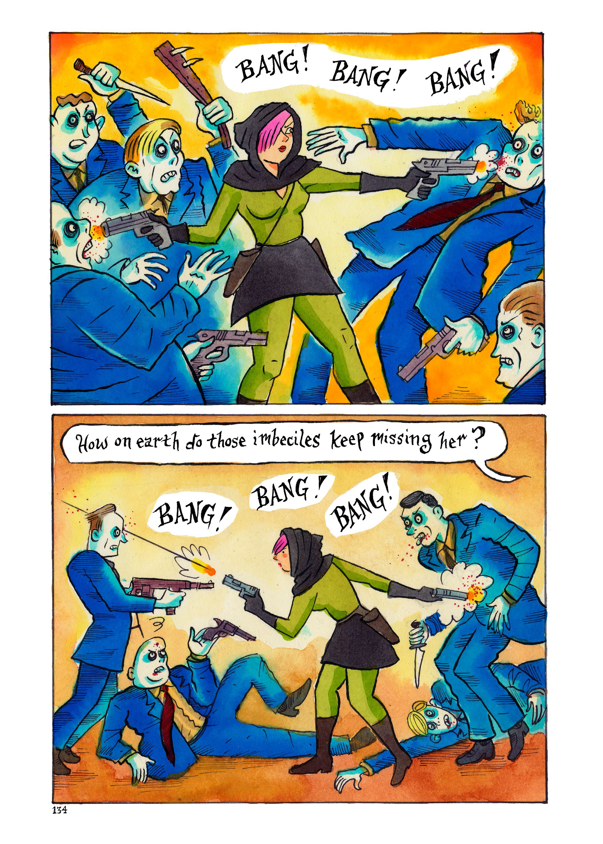 Read online Violenzia and Other Deadly Amusements comic -  Issue # TPB - 135