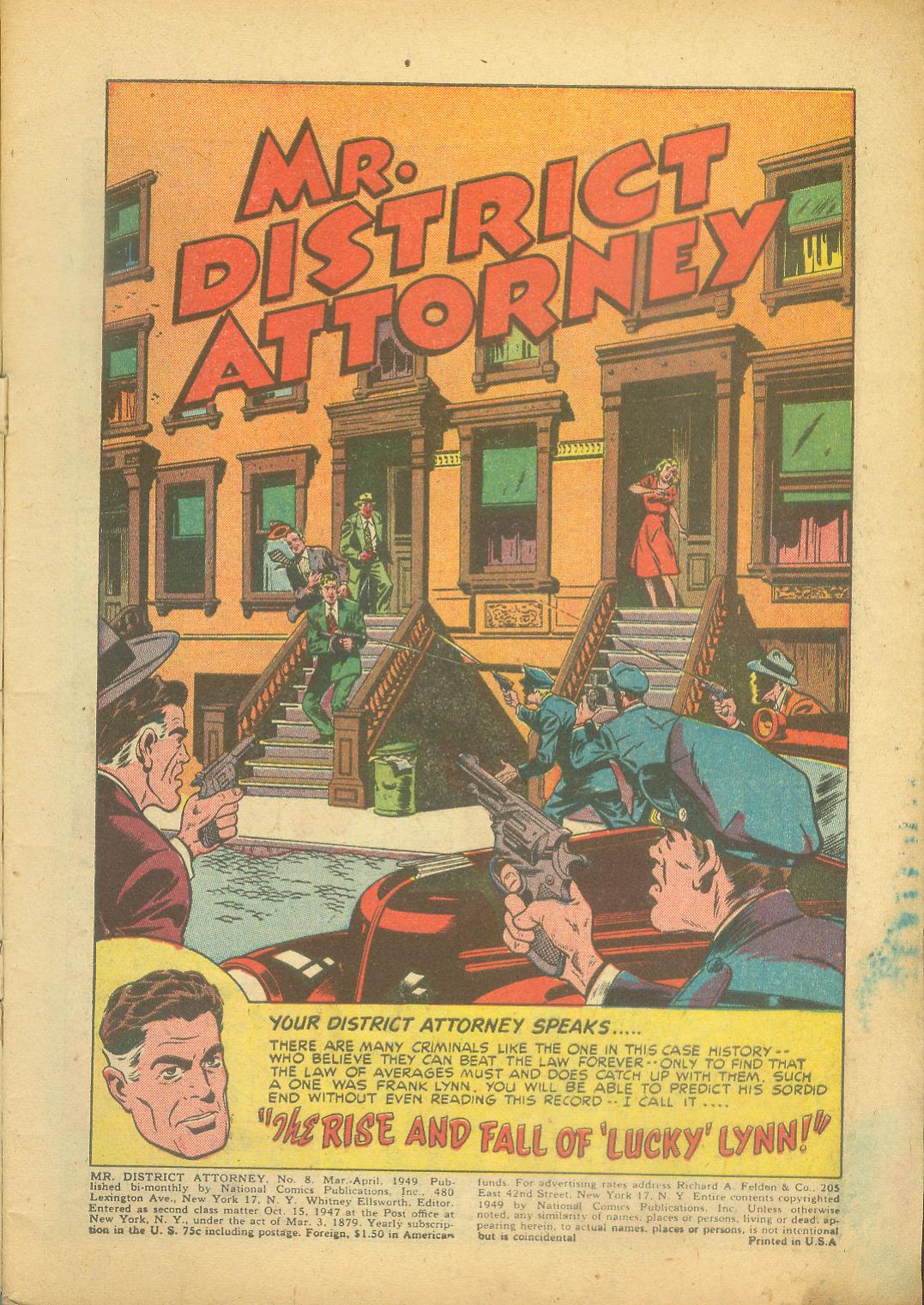 Read online Mr. District Attorney comic -  Issue #8 - 3