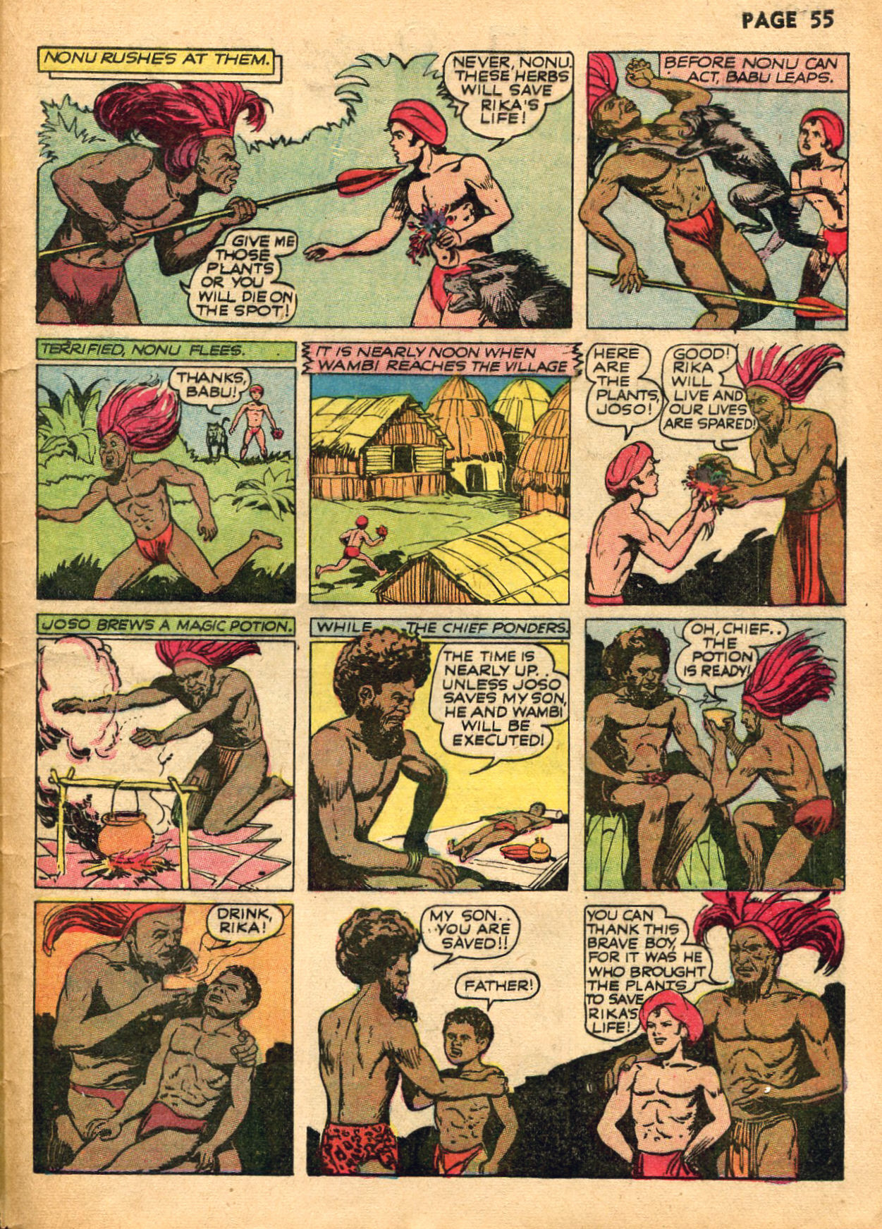 Read online Wambi Jungle Boy comic -  Issue #1 - 58
