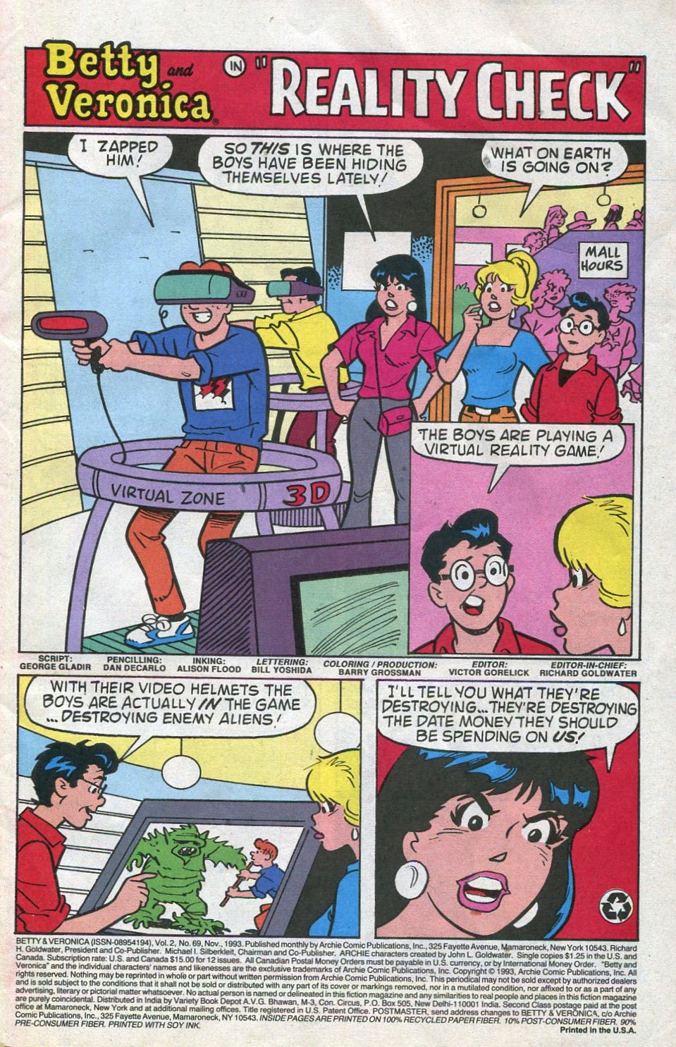 Read online Betty and Veronica (1987) comic -  Issue #69 - 3