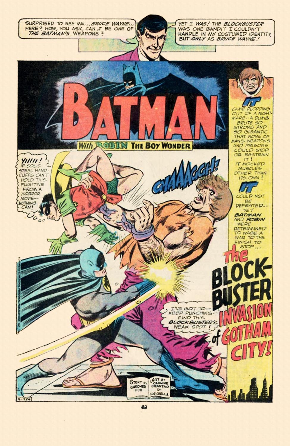 Read online Batman (1940) comic -  Issue #261 - 82