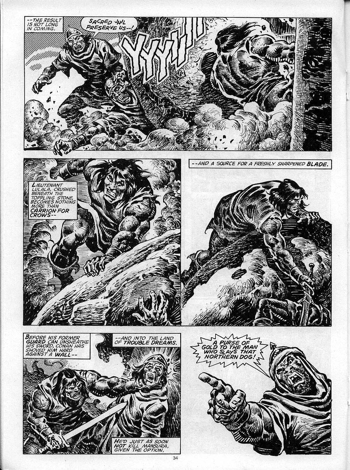 Read online The Savage Sword Of Conan comic -  Issue #204 - 36