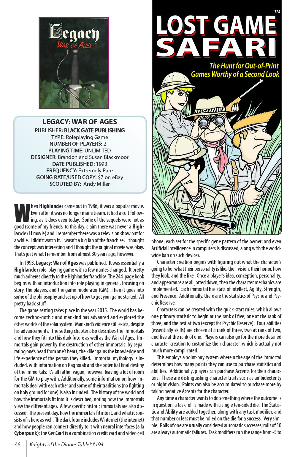 Read online Knights of the Dinner Table comic -  Issue #194 - 48