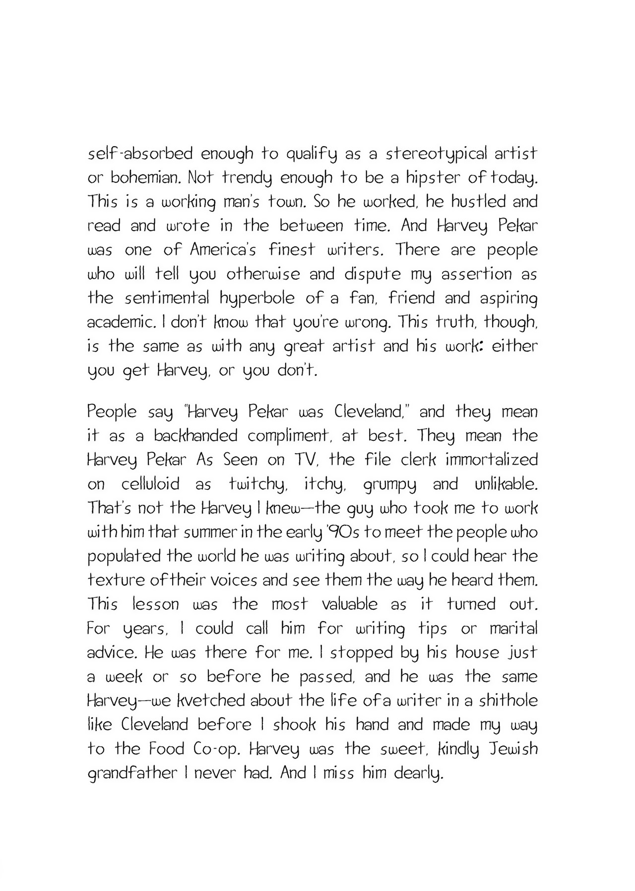 Read online Harvey Pekar's Cleveland comic -  Issue # TPB - 124