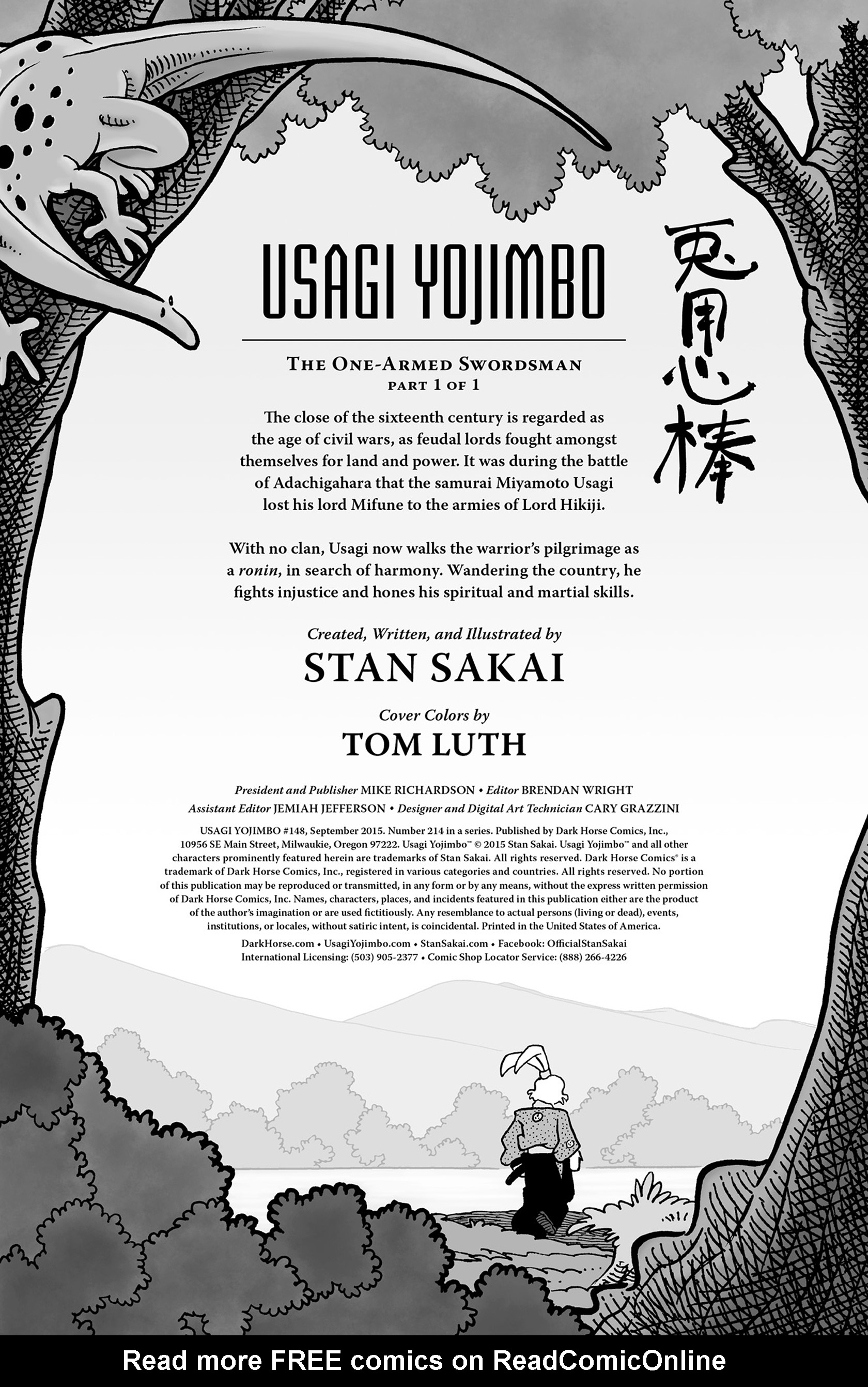Read online Usagi Yojimbo (1996) comic -  Issue #148 - 2