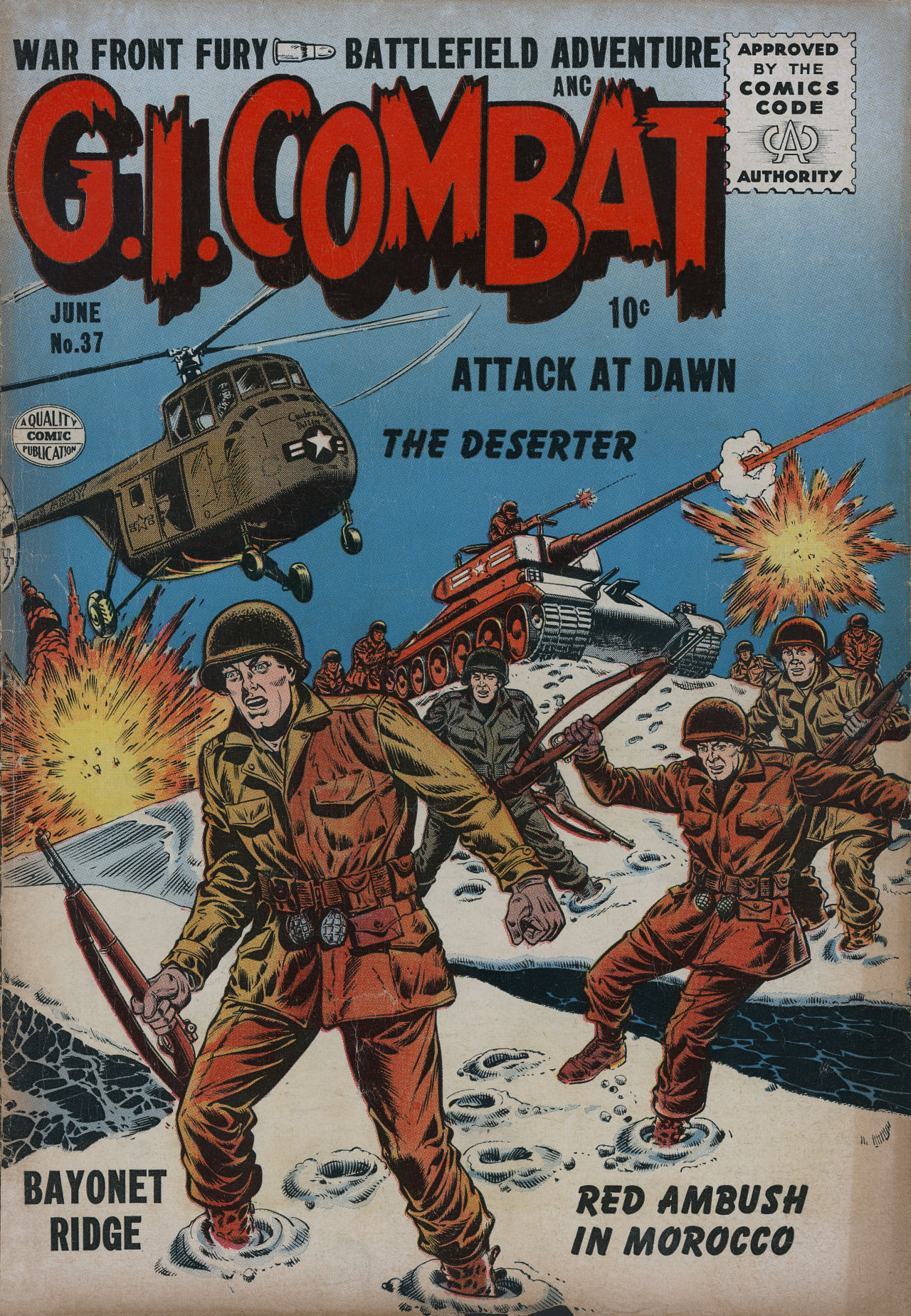 Read online G.I. Combat (1952) comic -  Issue #37 - 1