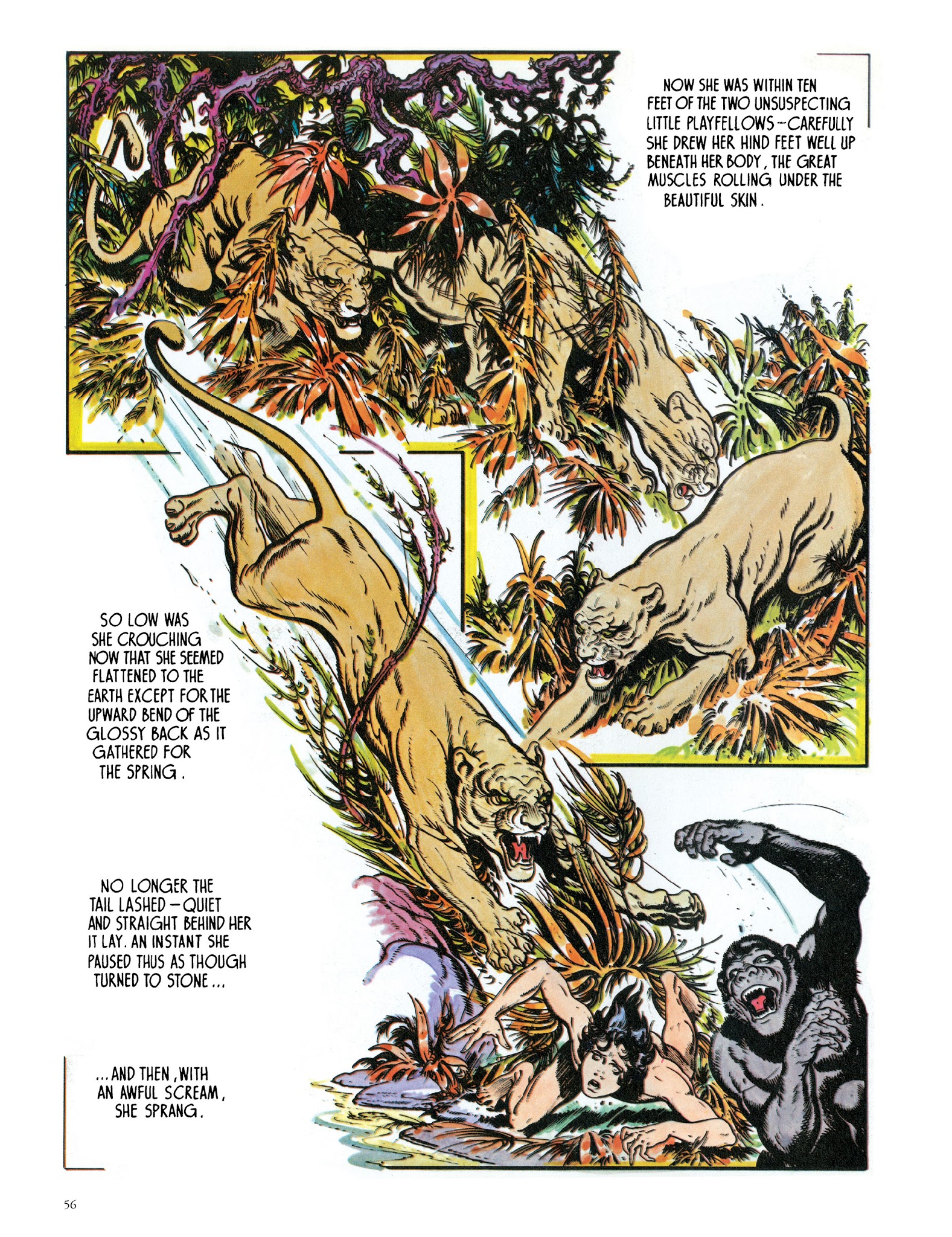 Read online Edgar Rice Burroughs' Tarzan: Burne Hogarth's Lord of the Jungle comic -  Issue # TPB - 58