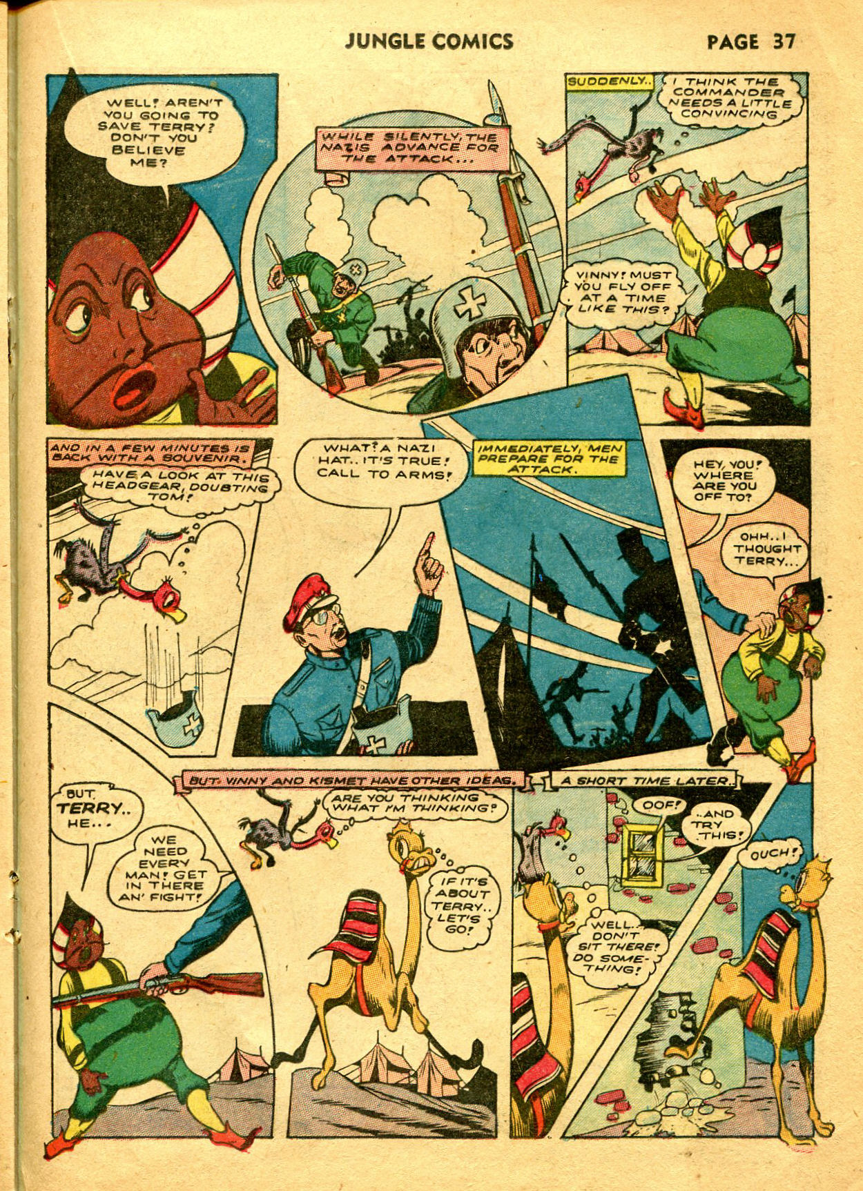 Read online Jungle Comics comic -  Issue #33 - 39