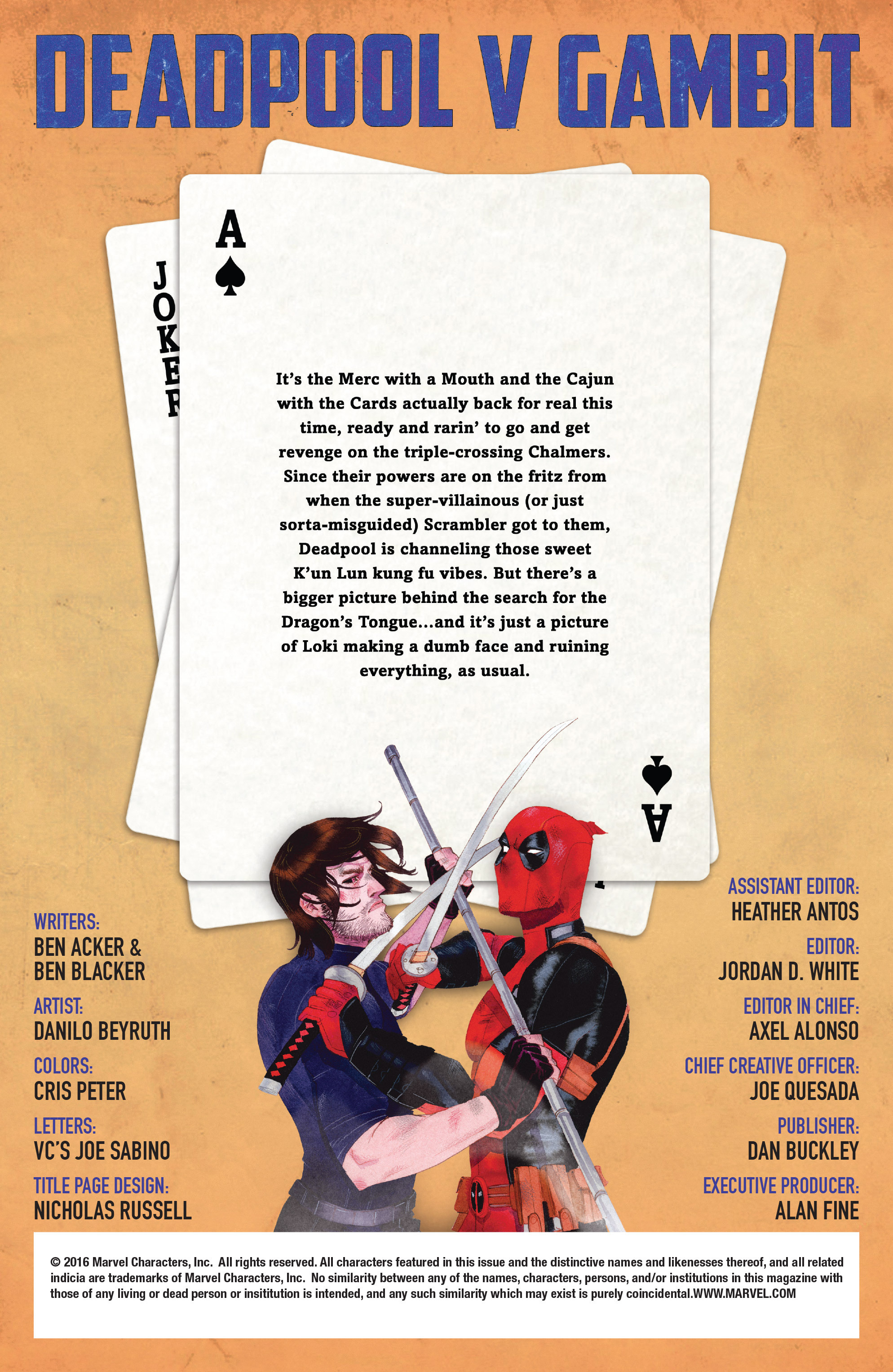 Read online Deadpool V Gambit comic -  Issue #5 - 2