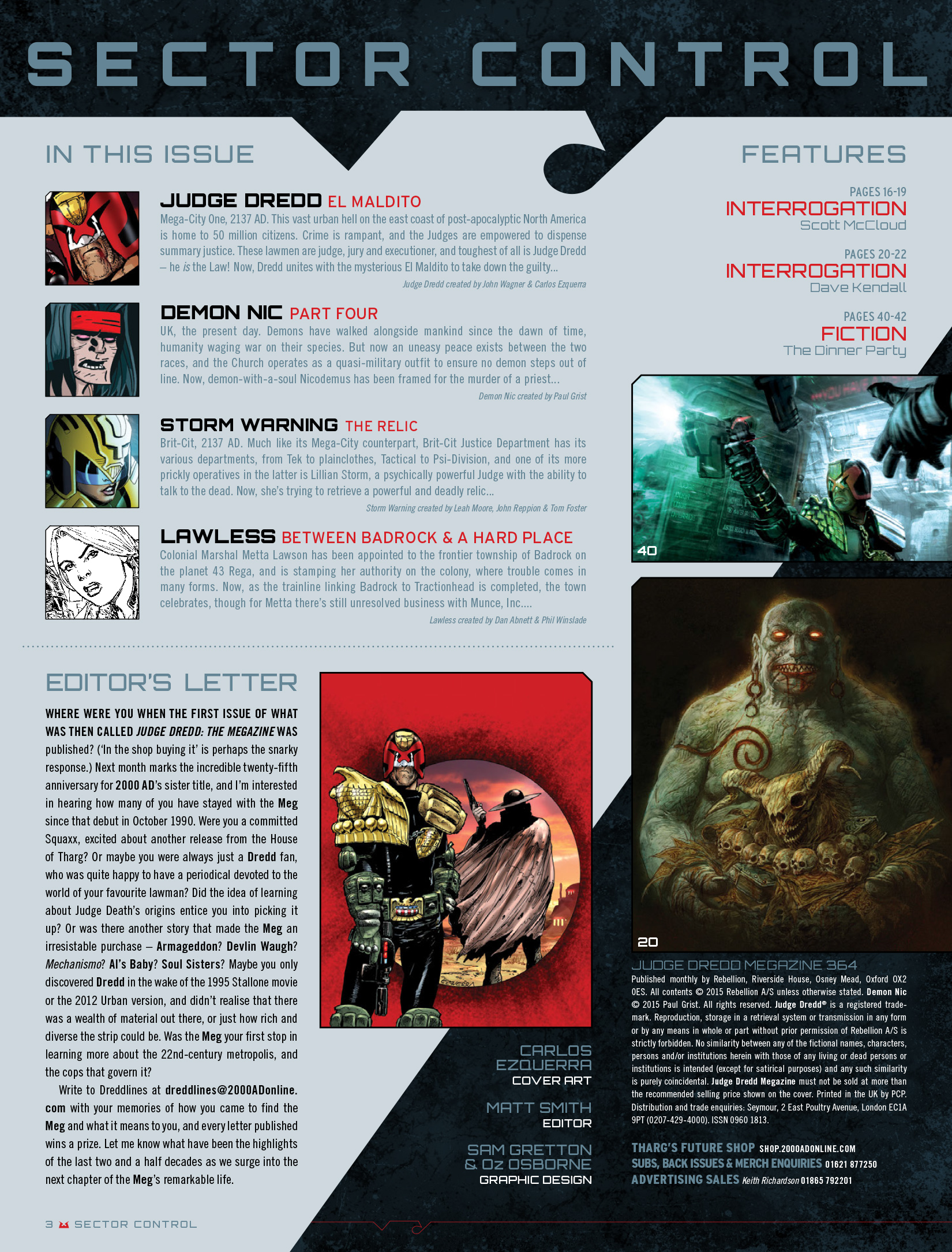 Read online Judge Dredd Megazine (Vol. 5) comic -  Issue #364 - 3