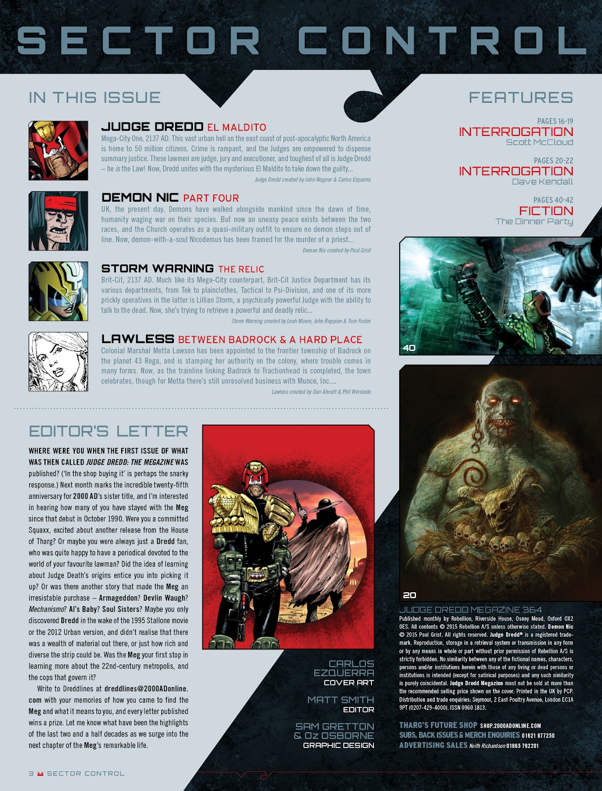 Judge Dredd Megazine (Vol. 5) issue 364 - Page 3