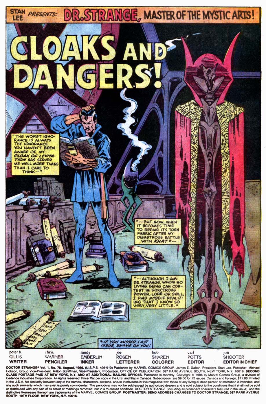 Read online Doctor Strange (1974) comic -  Issue #78 - 2