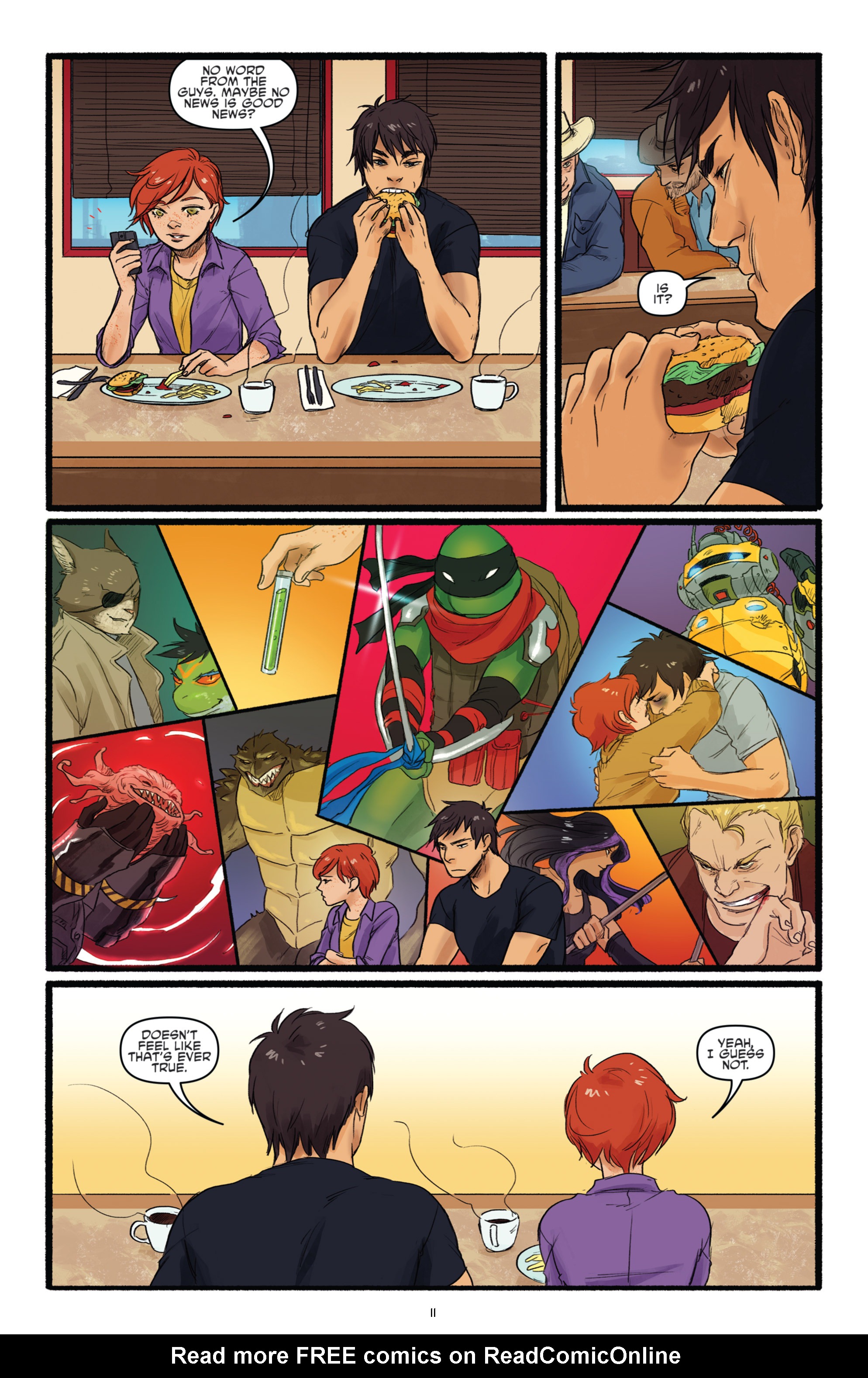 Read online Teenage Mutant Ninja Turtles: Casey and April comic -  Issue # Full - 11