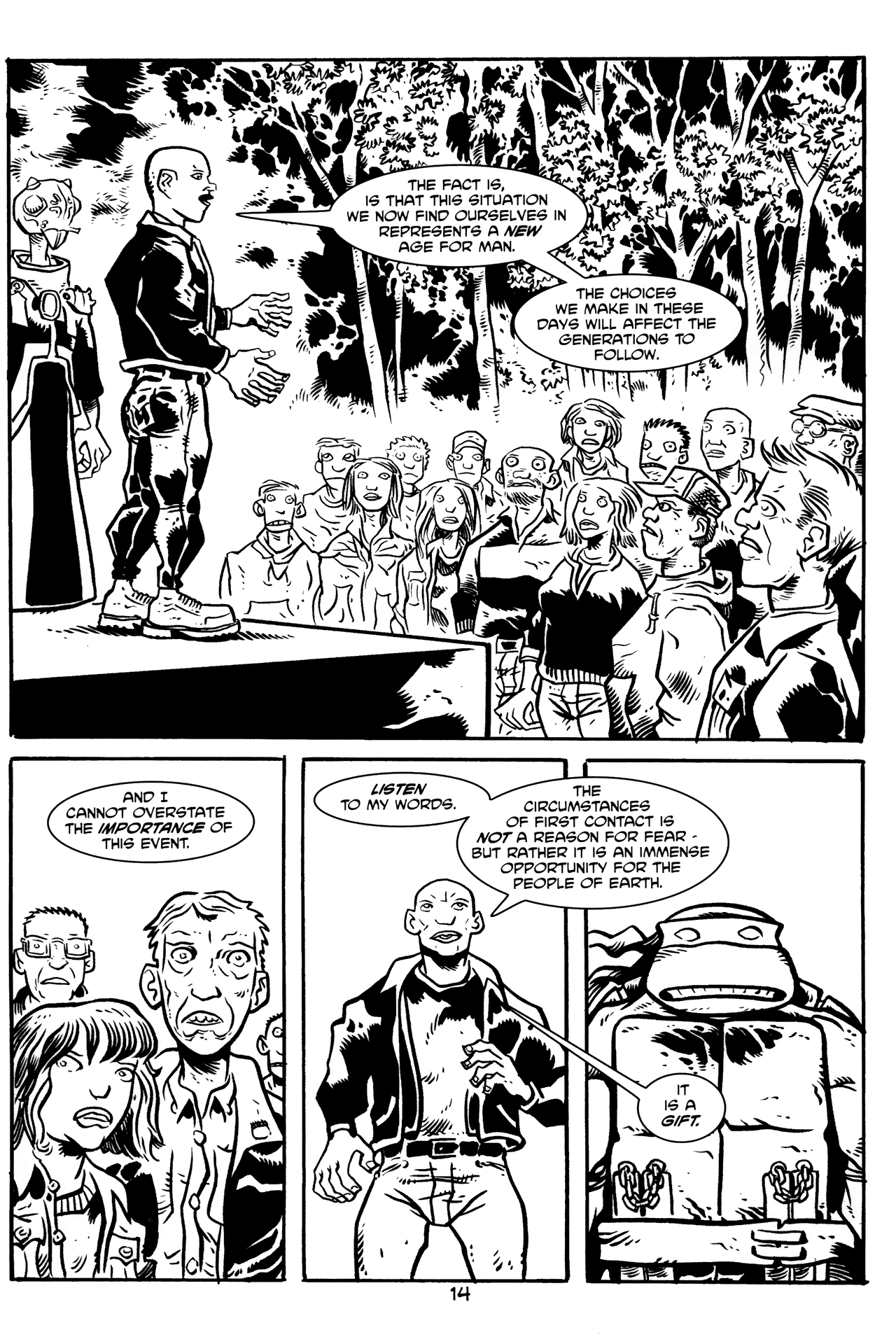 Read online Michelangelo The Third Kind comic -  Issue #4 - 16
