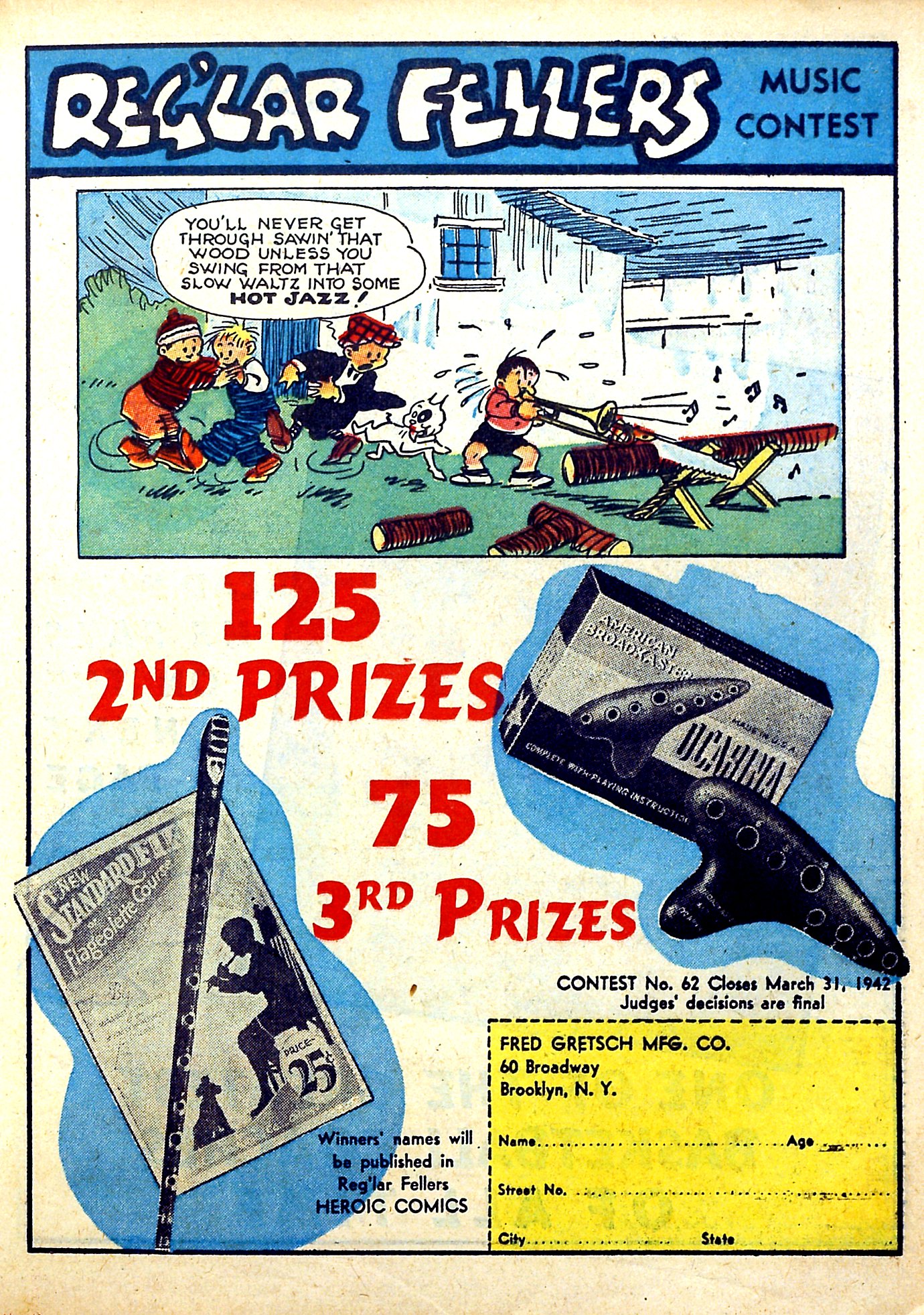 Read online Reg'lar Fellers Heroic Comics comic -  Issue #11 - 37