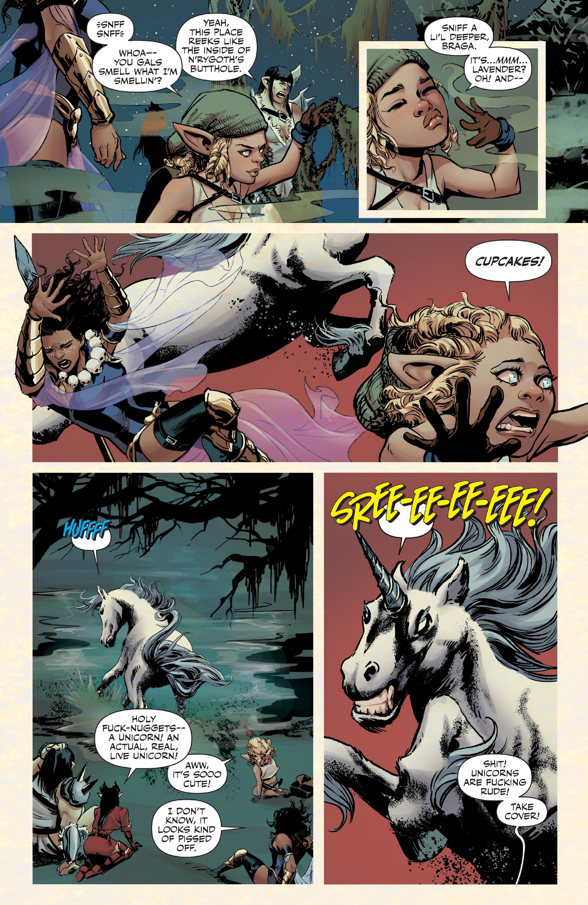 Read online Rat Queens Special: Swamp Romp comic -  Issue # Full - 10