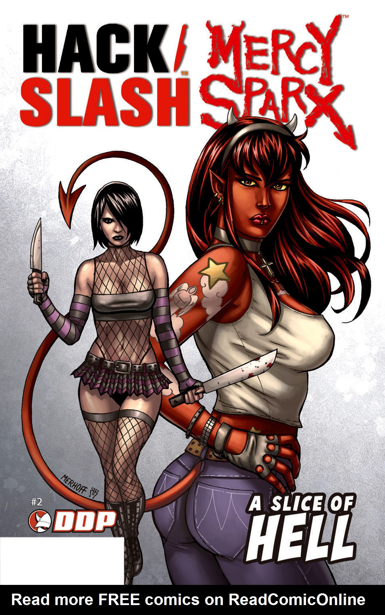 Read online Hack/Slash & Mercy Sparx: A Slice of Hell comic -  Issue #2 - 1
