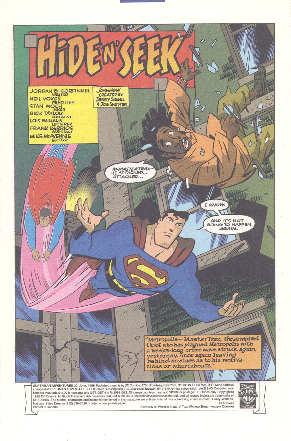 Superman Adventures Issue #20 #23 - English 2