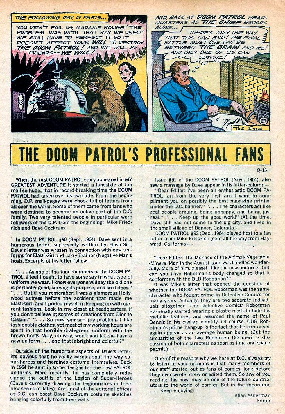 Read online Doom Patrol (1964) comic -  Issue #124 - 32