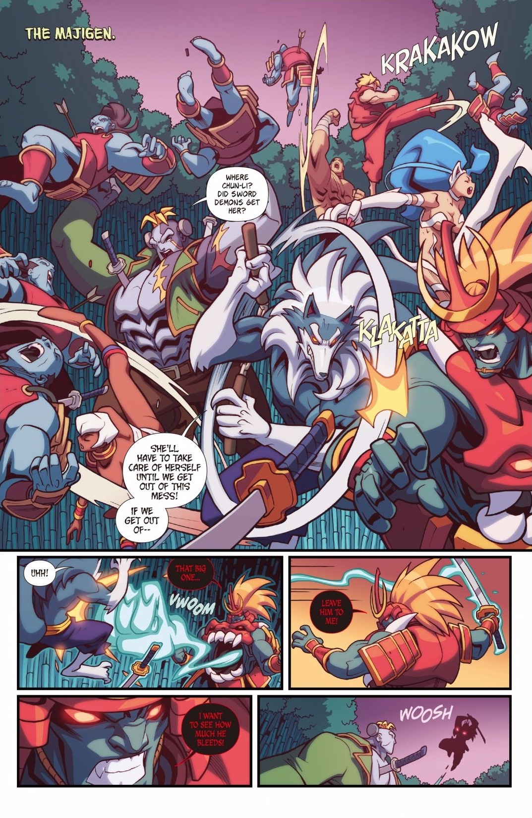 Read online Street Fighter VS Darkstalkers comic -  Issue #5 - 18