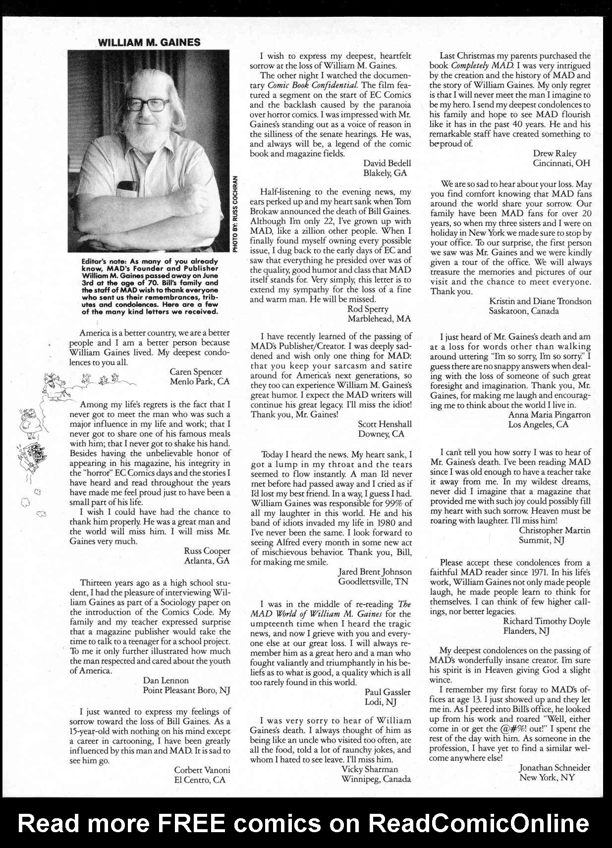 Read online MAD comic -  Issue #315 - 4