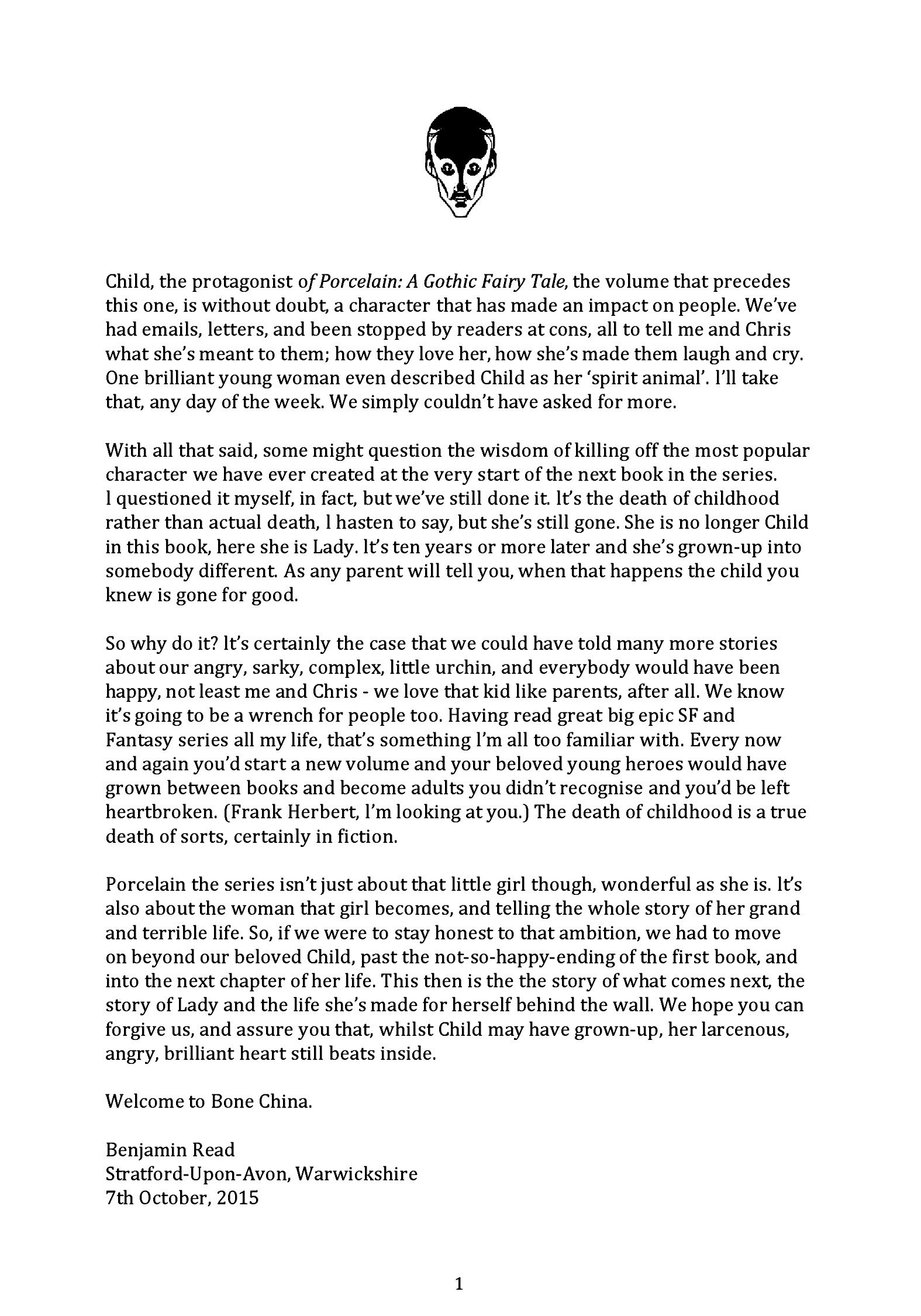 Read online Porcelain: Bone China comic -  Issue # TPB - 5