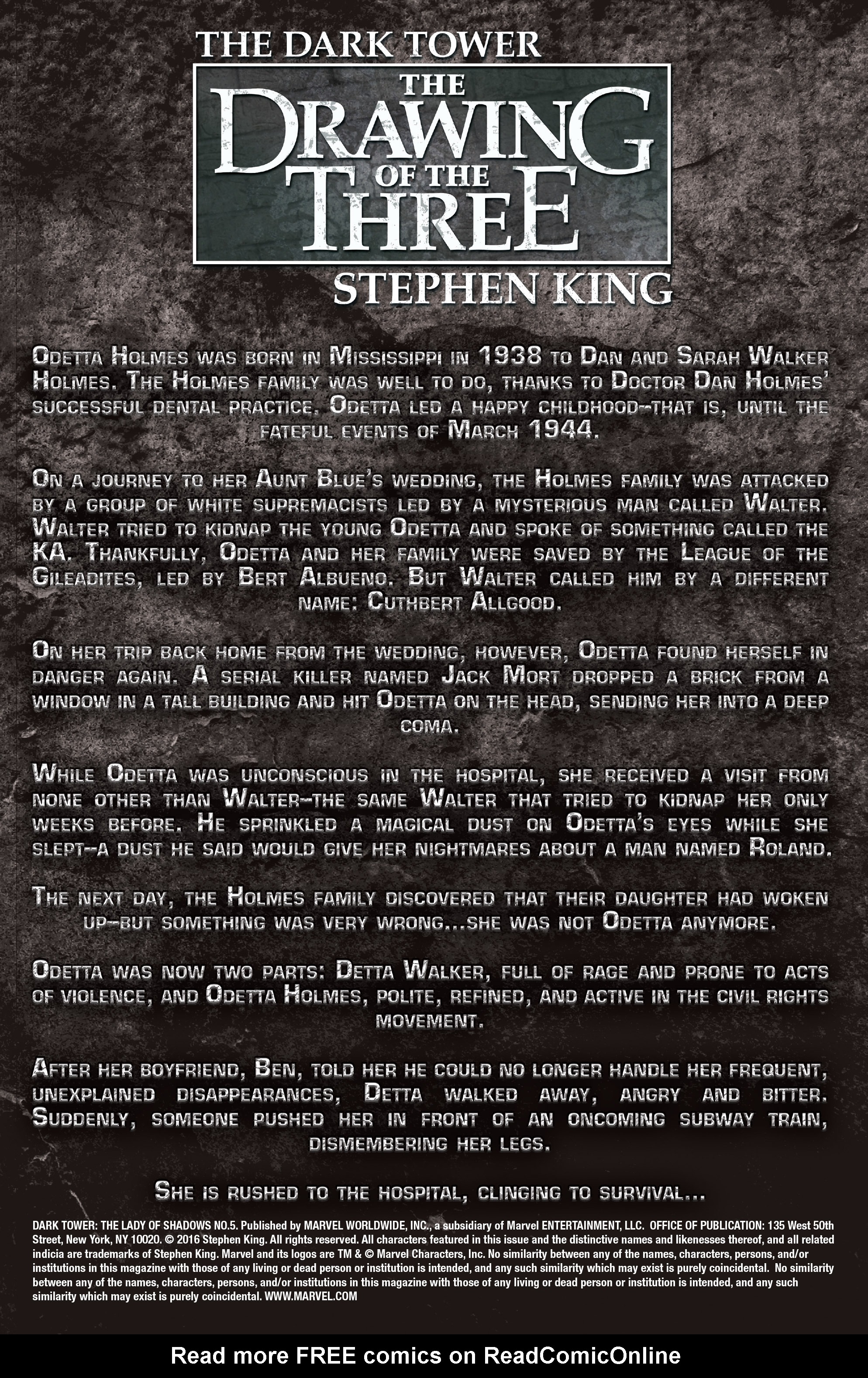 Read online Dark Tower: The Drawing of the Three - Lady of Shadows comic -  Issue #5 - 2