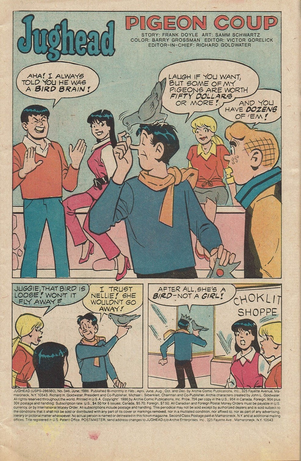 Read online Jughead (1965) comic -  Issue #346 - 3