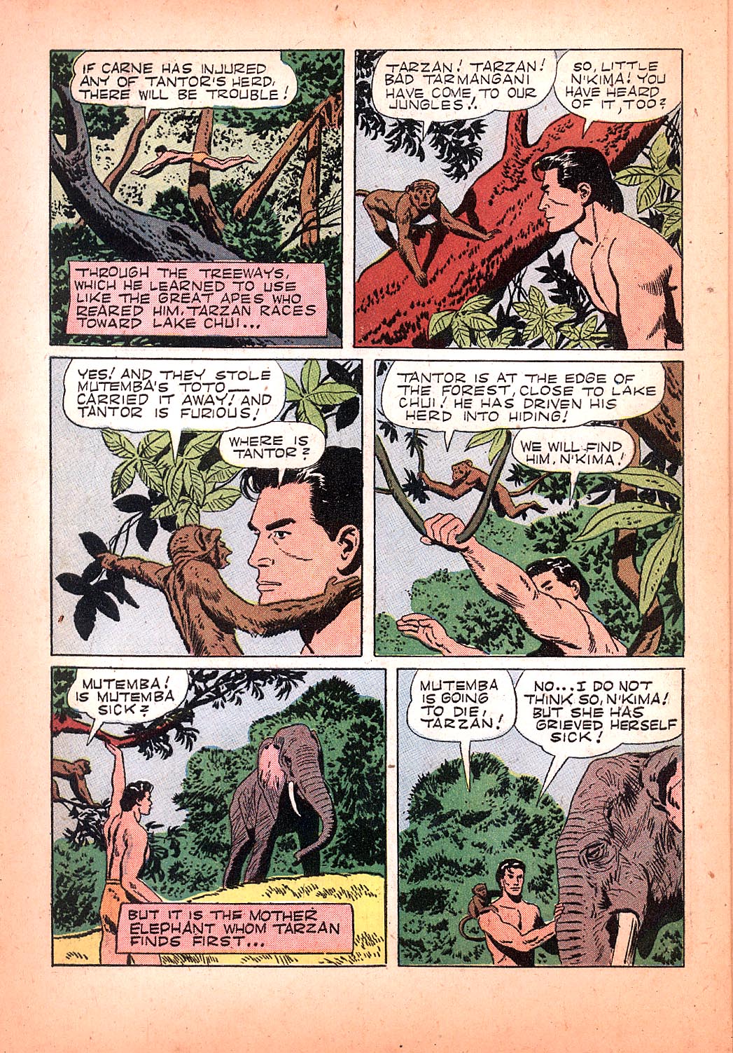 Read online Tarzan (1948) comic -  Issue #69 - 6