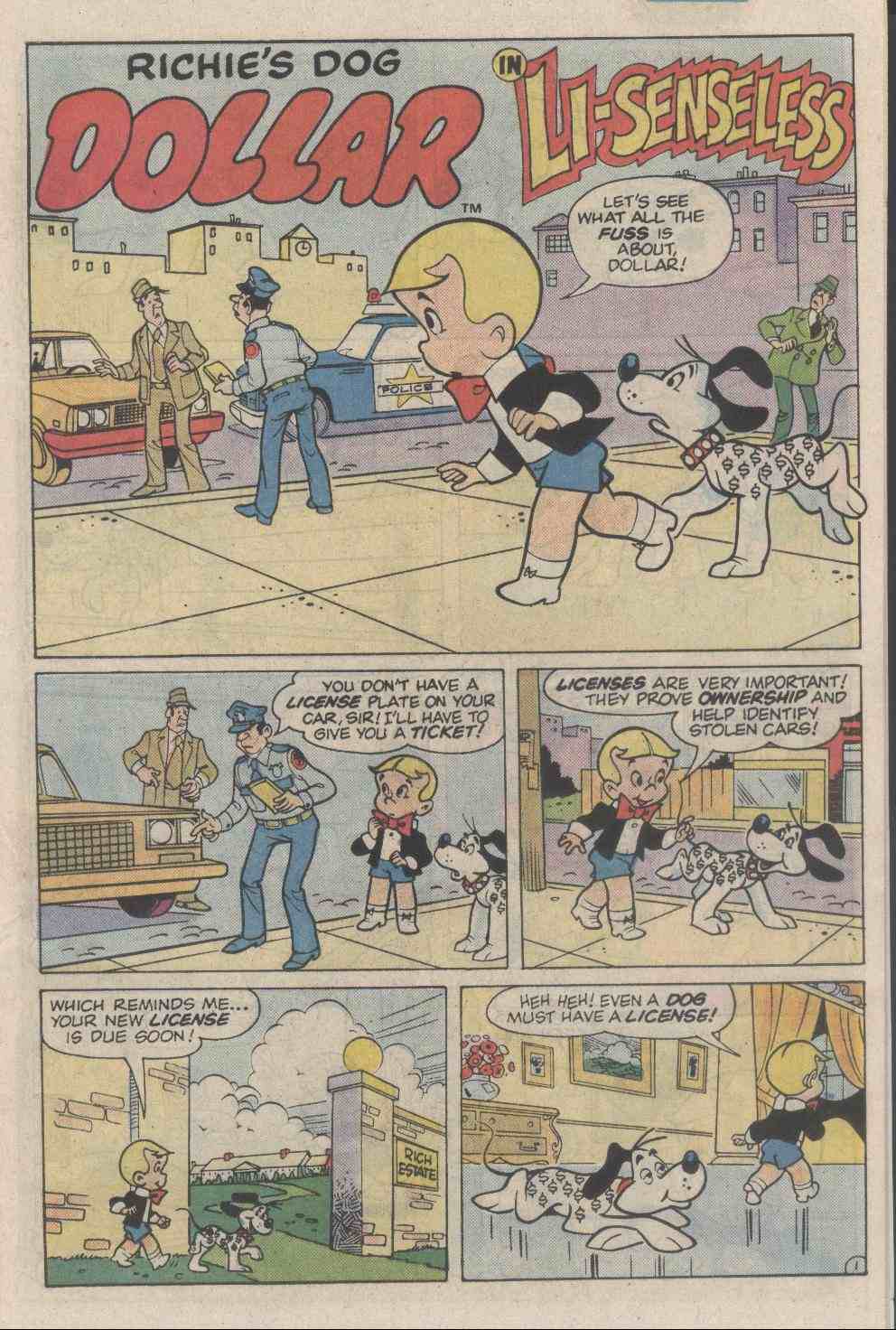Read online Richie Rich & Dollar the Dog comic -  Issue #3 - 9