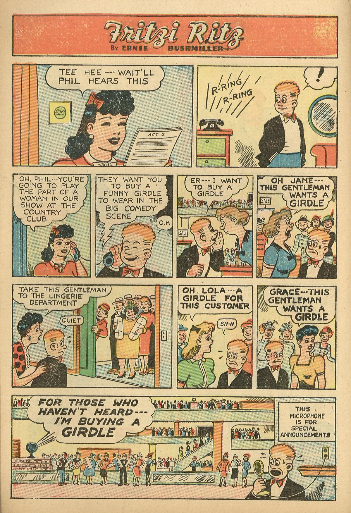 Read online Fritzi Ritz (1948) comic -  Issue #3 - 6