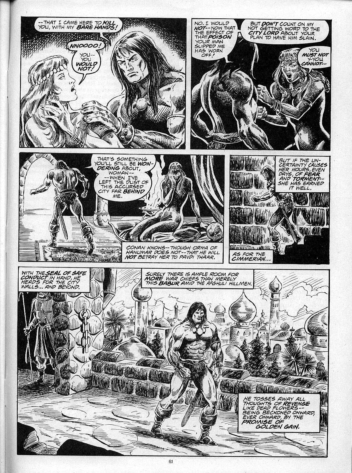 Read online The Savage Sword Of Conan comic -  Issue #204 - 63