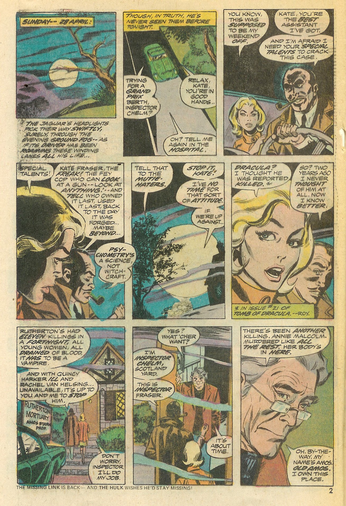 Read online Giant-Size Dracula comic -  Issue #2 - 3