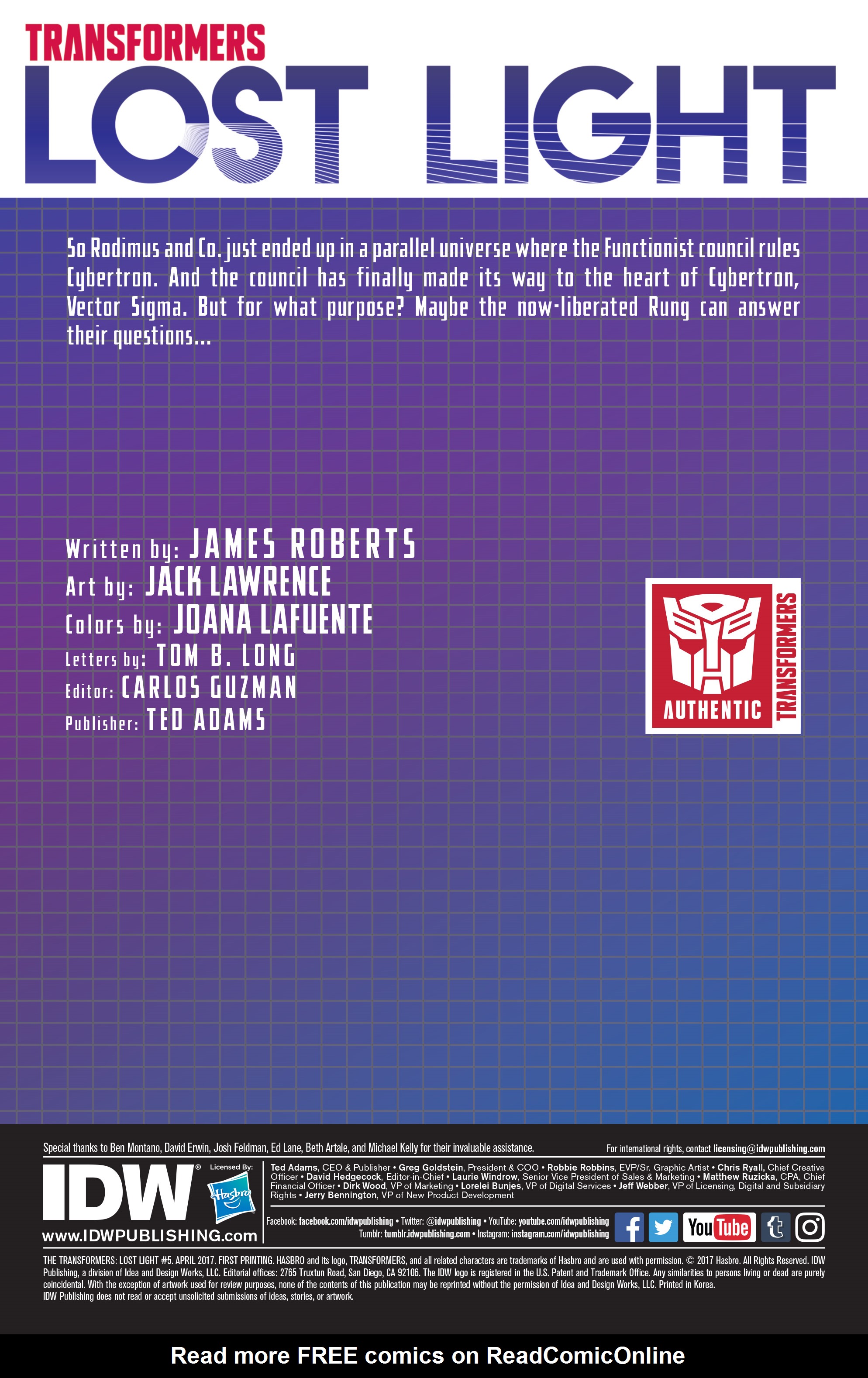 Read online The Transformers: Lost Light comic -  Issue #5 - 2