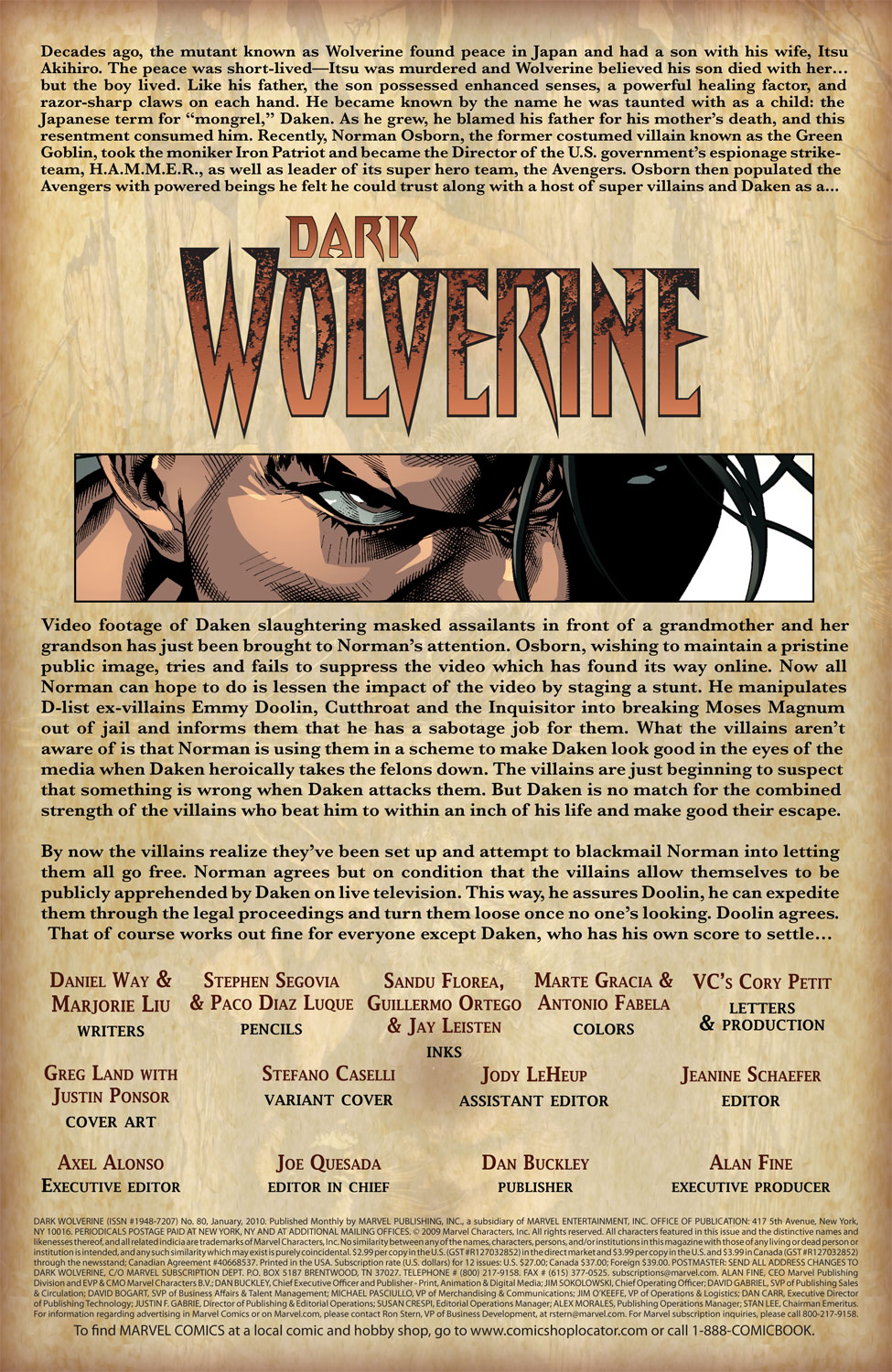 Dark Wolverine 80 Page 1