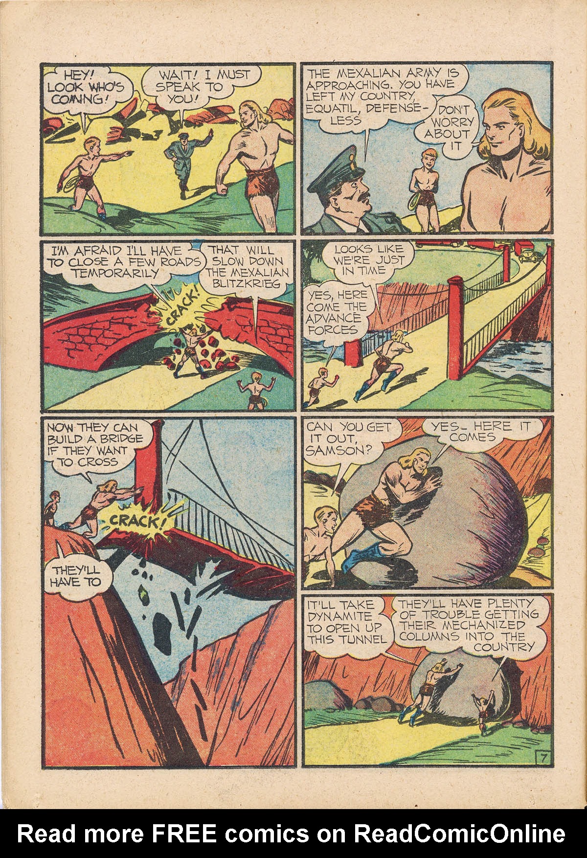 Read online Samson (1940) comic -  Issue #3 - 22